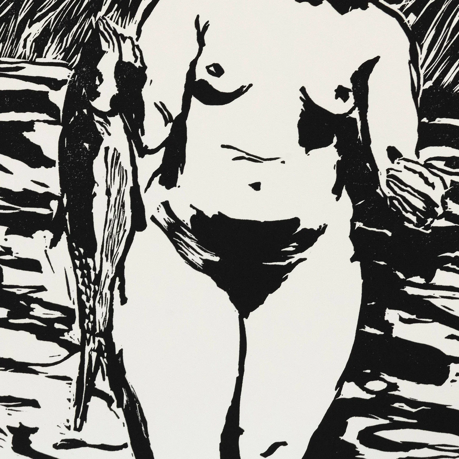 ERIC FISCHL "TROUT" LINOCUT, 1990 - Image 5