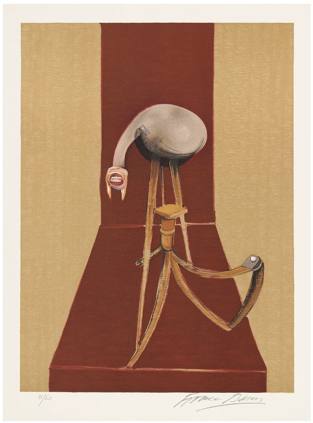 FRANCIS BACON "SECOND VERSION, TRIPTYCH 1944" LITHOGRAPH, 1989 - Image 4