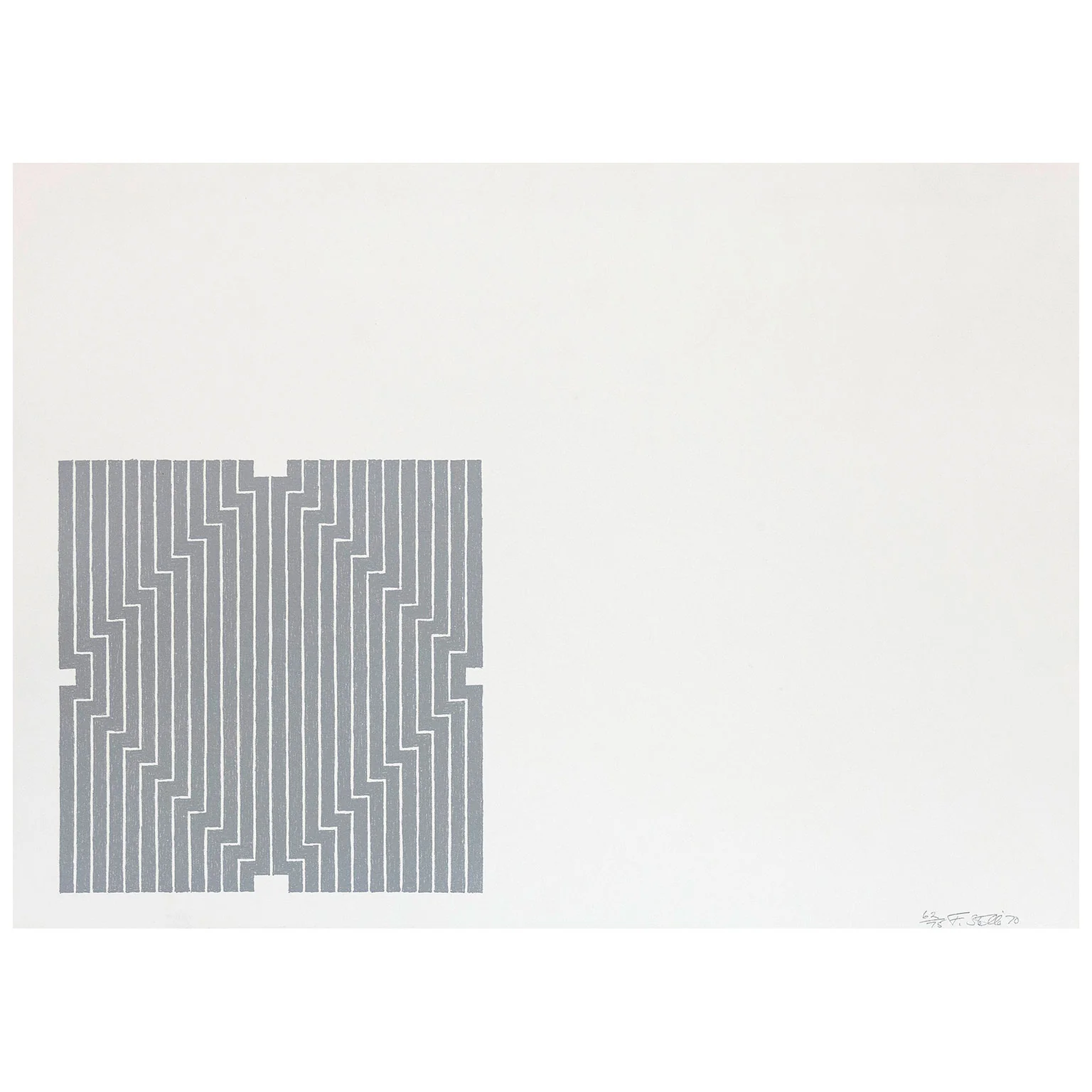 FRANK STELLA "AVERROES" LITHO, 1970 - Image 10