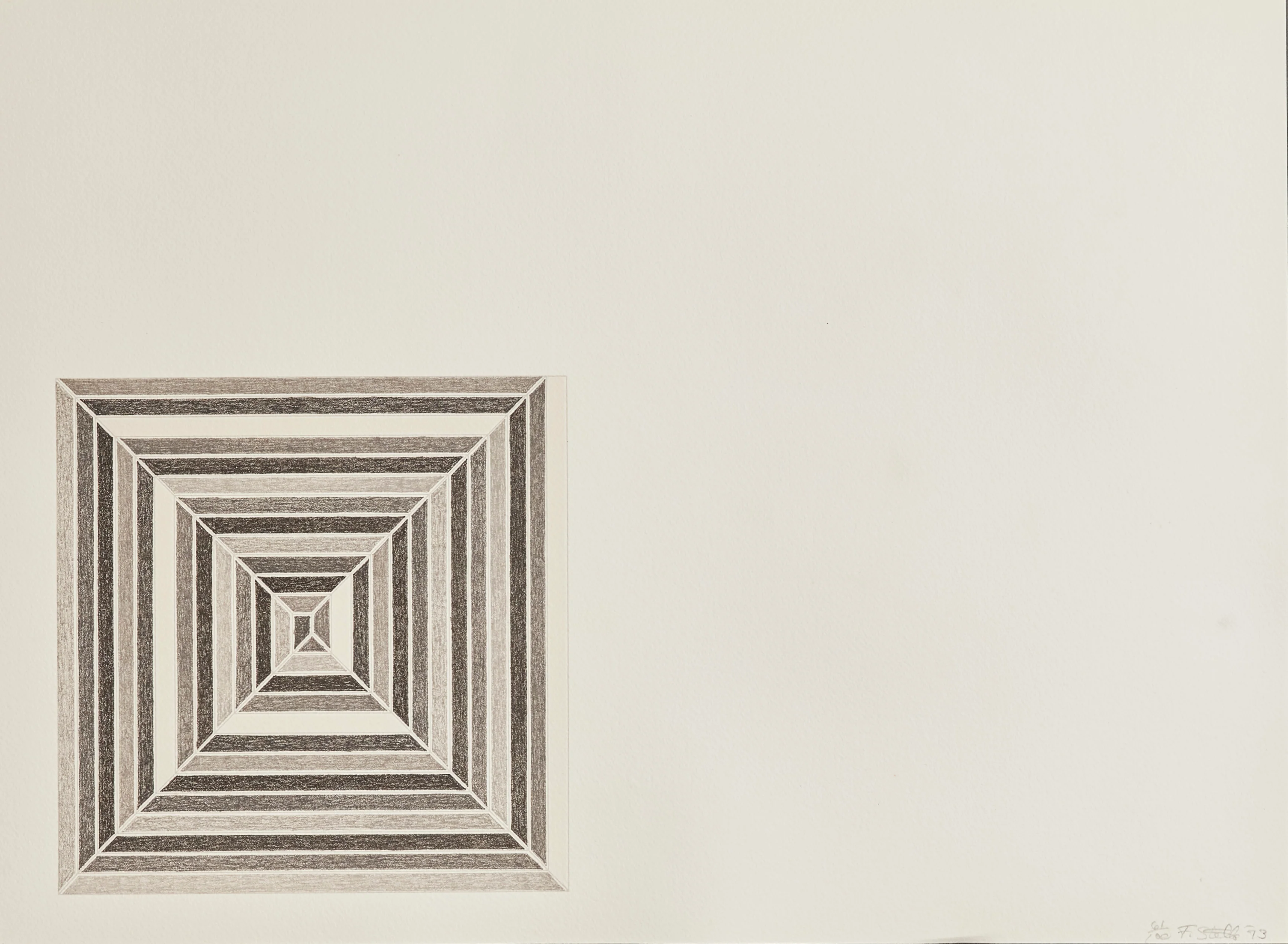 FRANK STELLA "HYENA STOMP" LITHOGRAPH, 1973 - Image 3