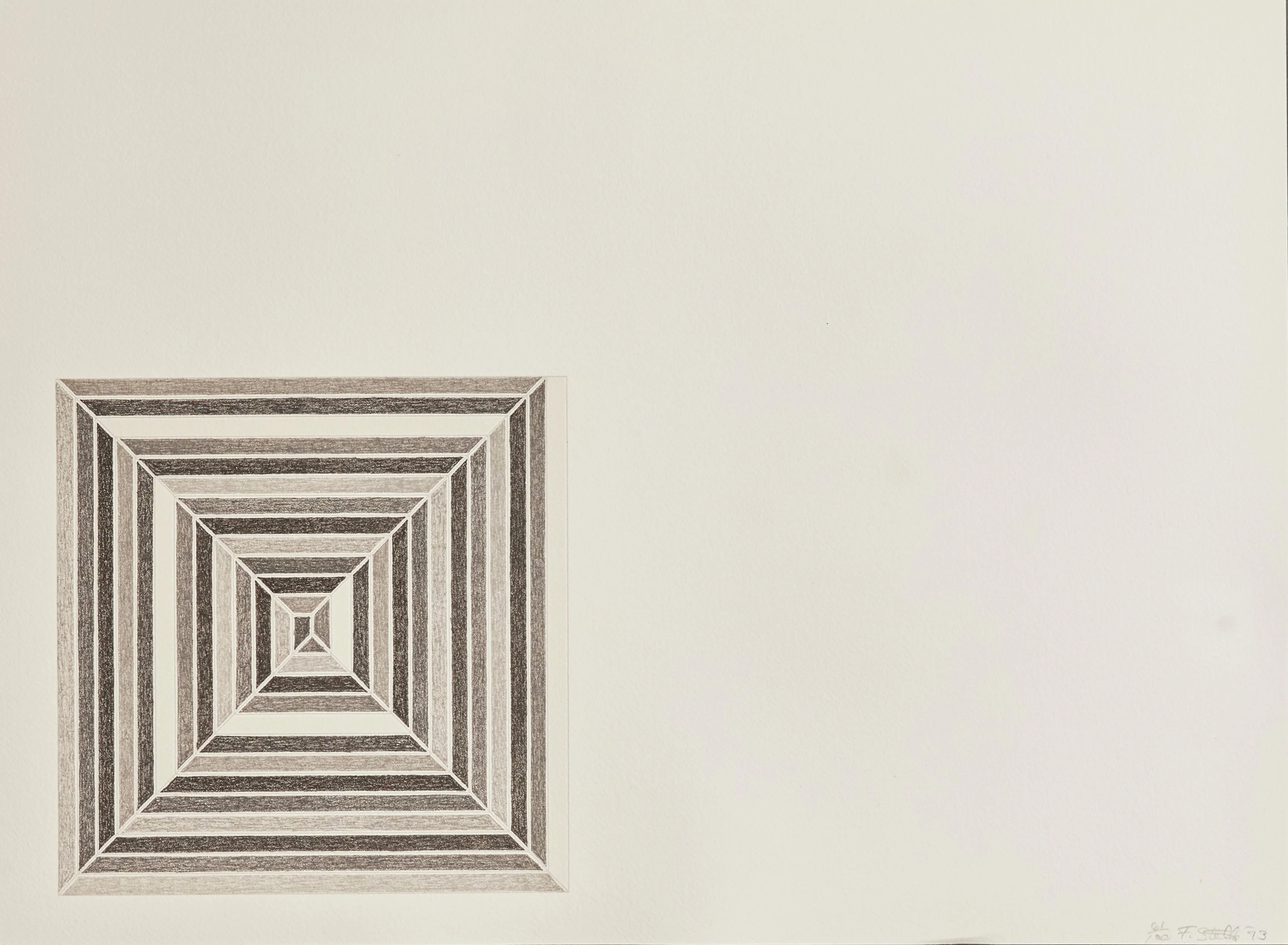 FRANK STELLA "HYENA STOMP" LITHOGRAPH, 1973 - Image 7
