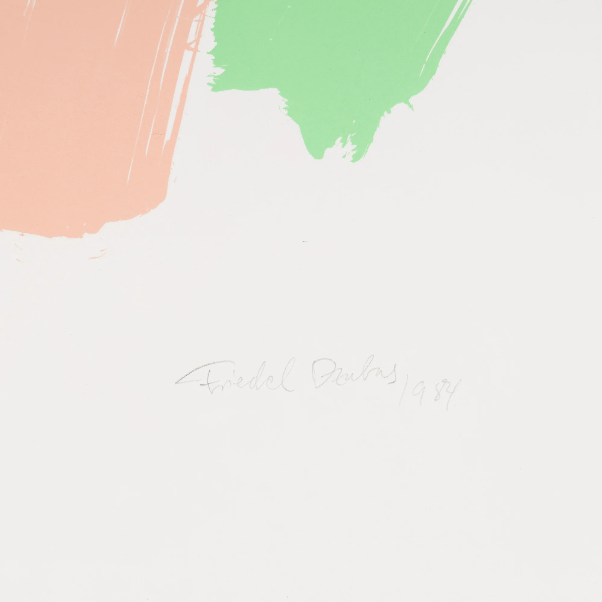 FRIEDEL DZUBAS "ABC" SCREENPRINT, 1984 - Image 3