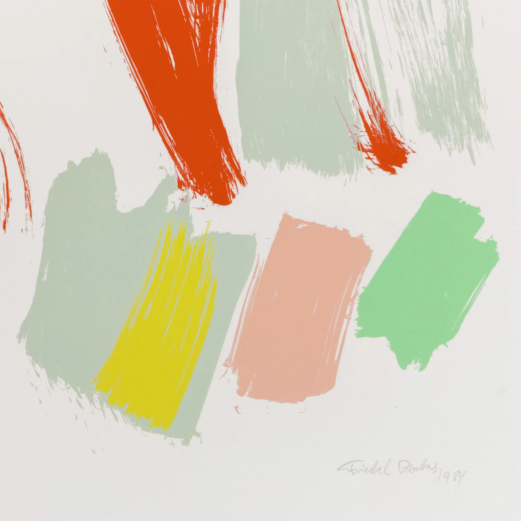 FRIEDEL DZUBAS "ABC" SCREENPRINT, 1984 - Image 6