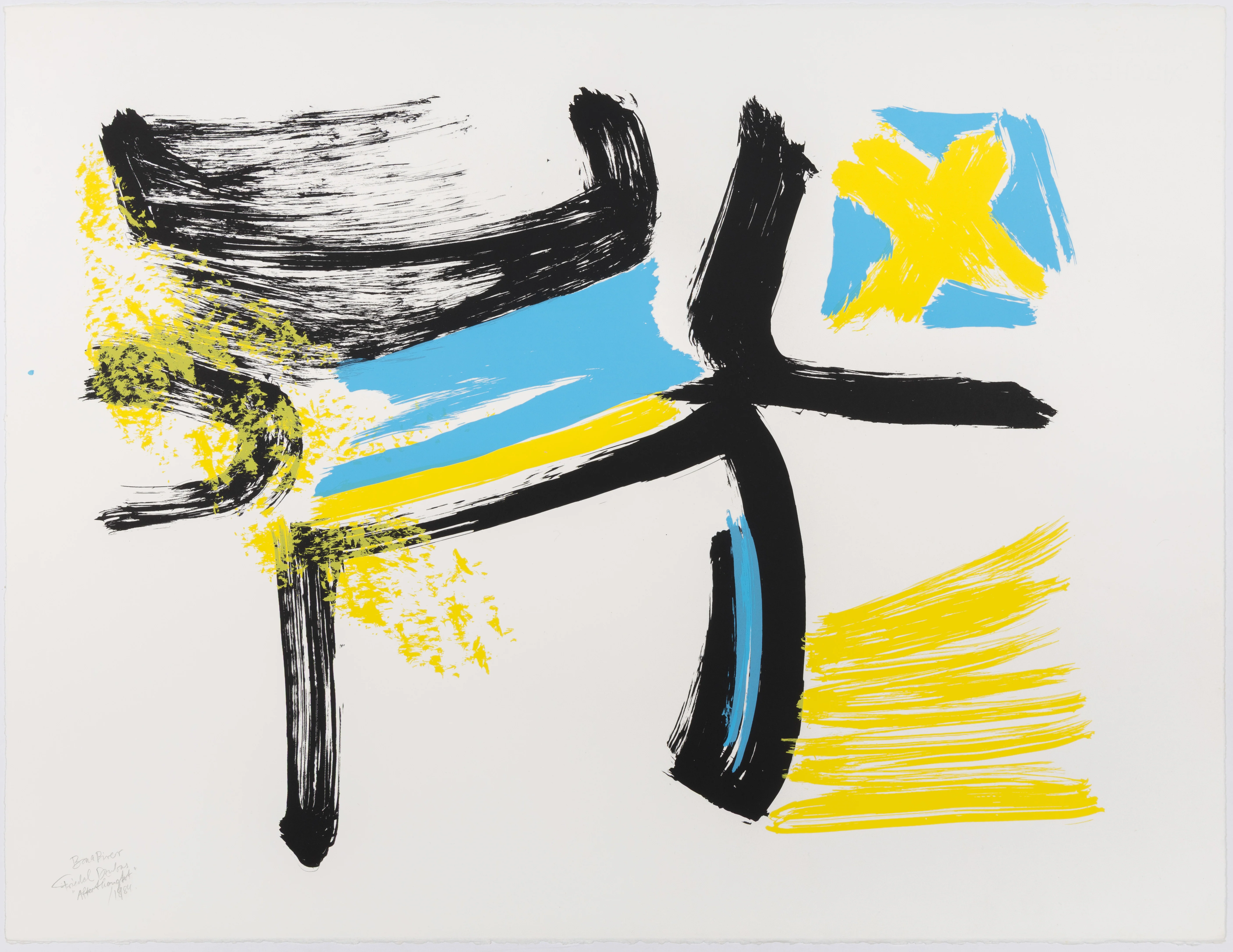 FRIEDEL DZUBAS "AFTERTHOUGHT" SCREENPRINT, 1984 - Image 10