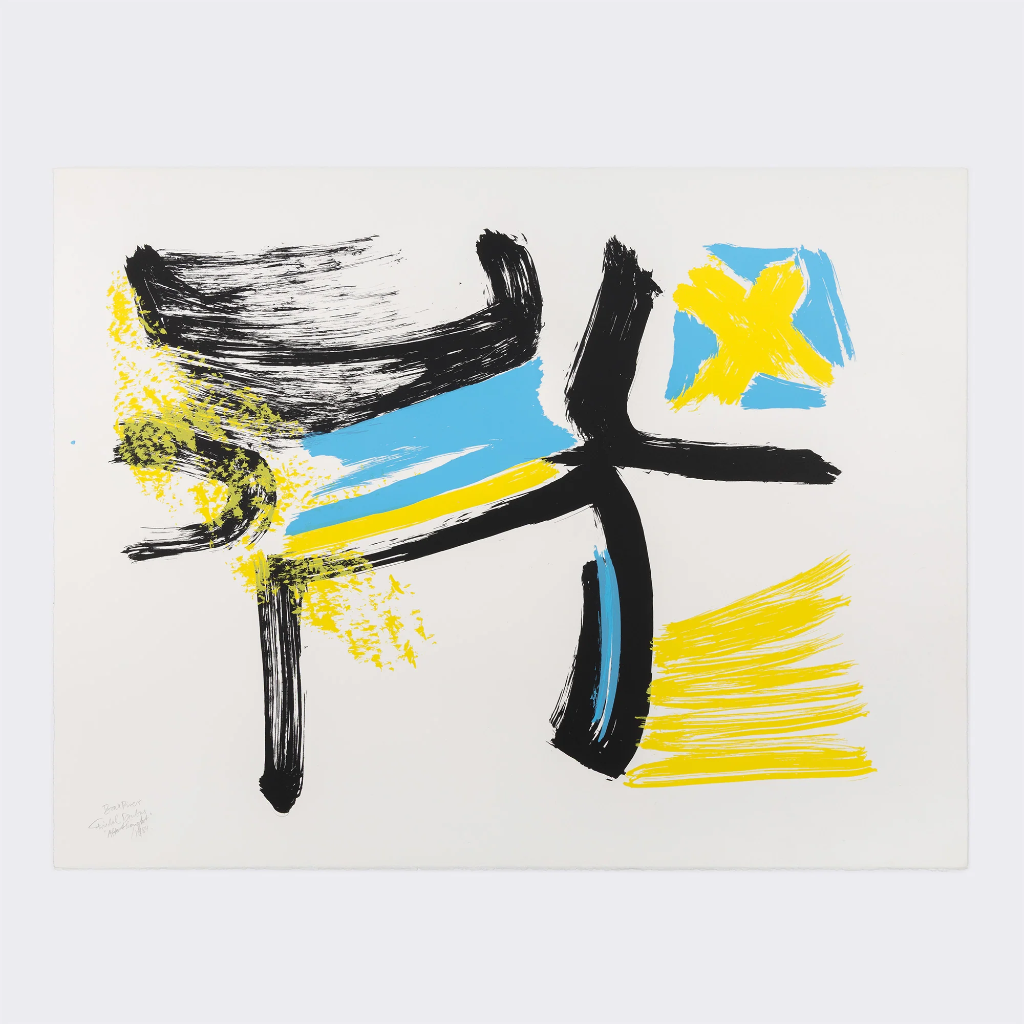 FRIEDEL DZUBAS "AFTERTHOUGHT" SCREENPRINT, 1984 - Image 2