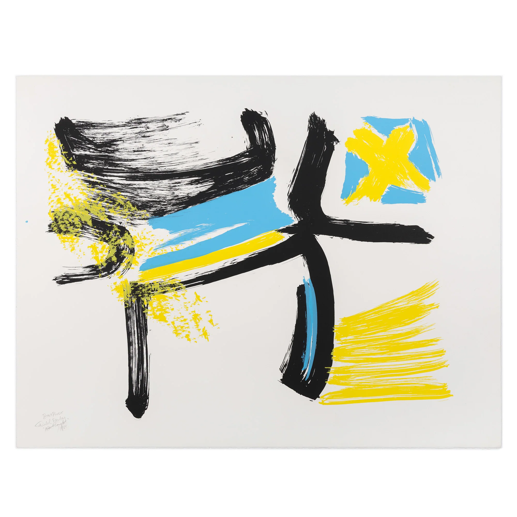FRIEDEL DZUBAS "AFTERTHOUGHT" SCREENPRINT, 1984 - Image 3