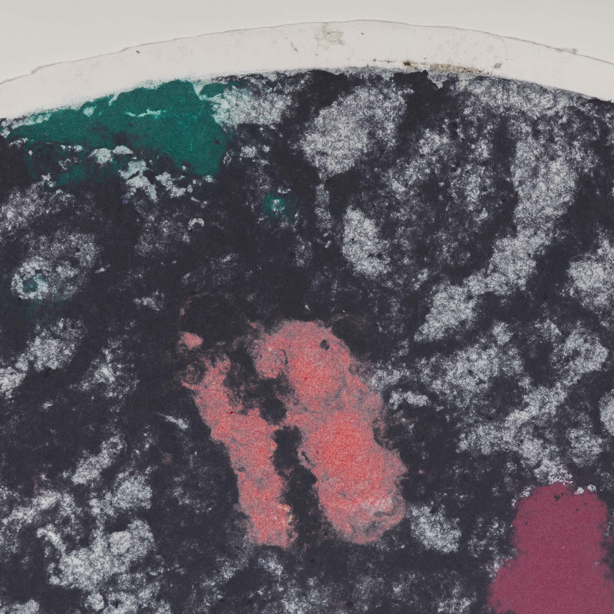 FRIEDEL DZUBAS "BLACK TONDO" MONOTYPE, 1982 - Image 9