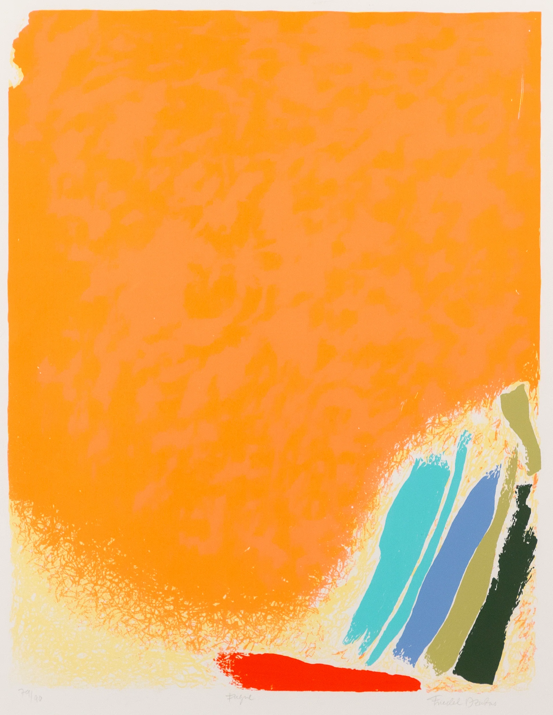 FRIEDEL DZUBAS "FUGUE" SERIGRAPH, 1984 - Image 11