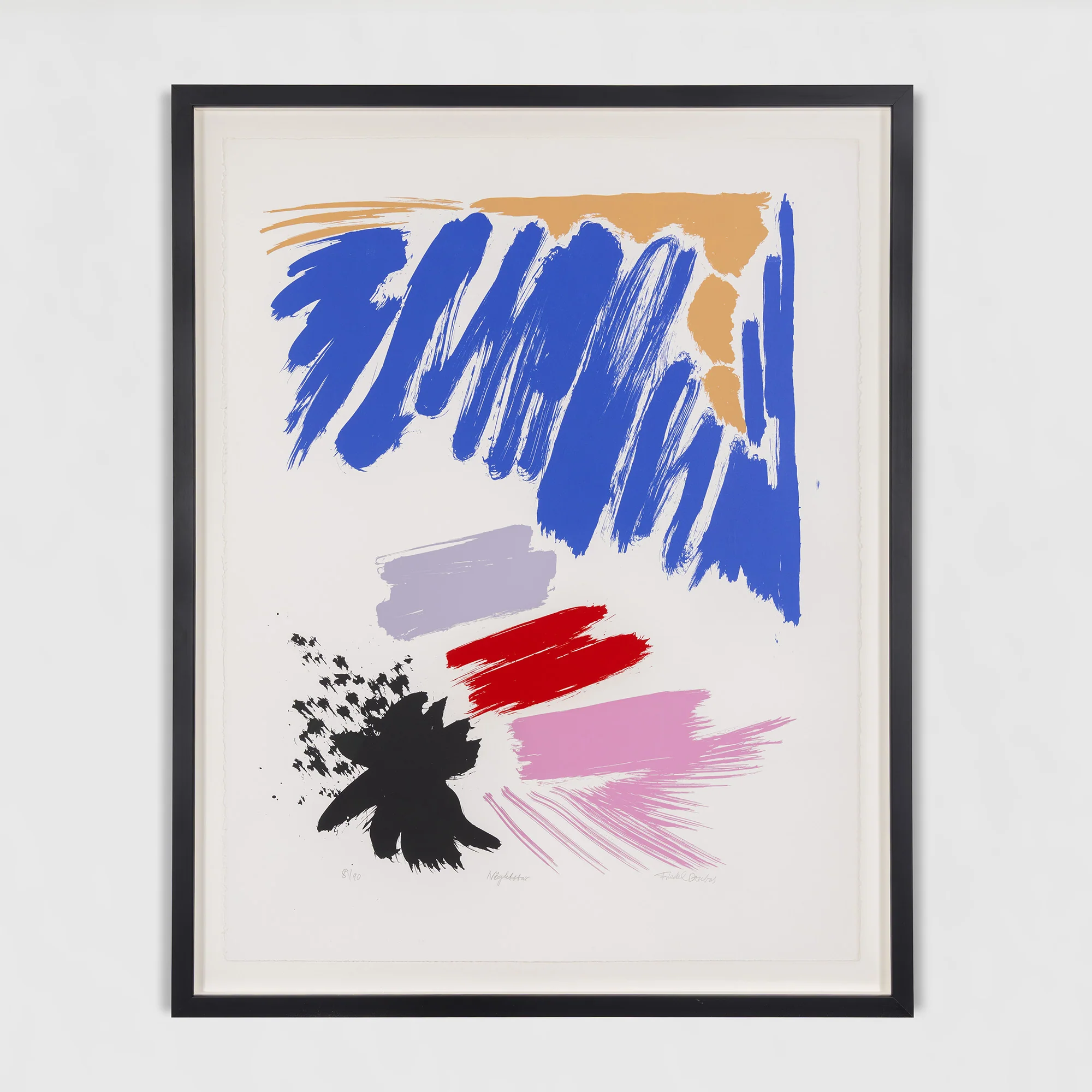 FRIEDEL DZUBAS "NIGHT STAR" SCREENPRINT, 1984 - Image 2