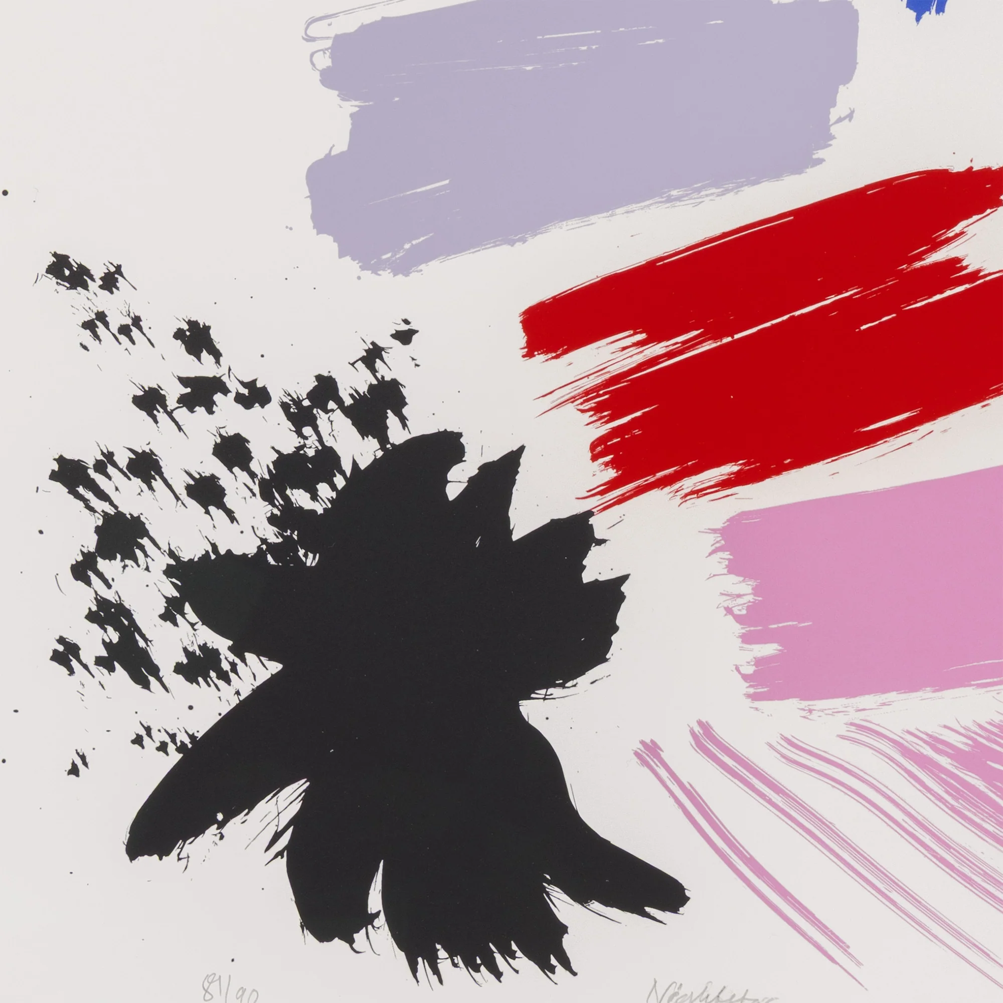 FRIEDEL DZUBAS "NIGHT STAR" SCREENPRINT, 1984 - Image 6