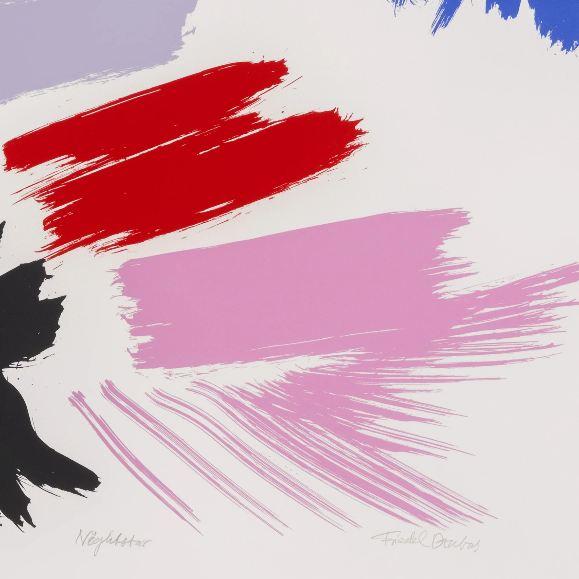 FRIEDEL DZUBAS "NIGHT STAR" SCREENPRINT, 1984 - Image 7