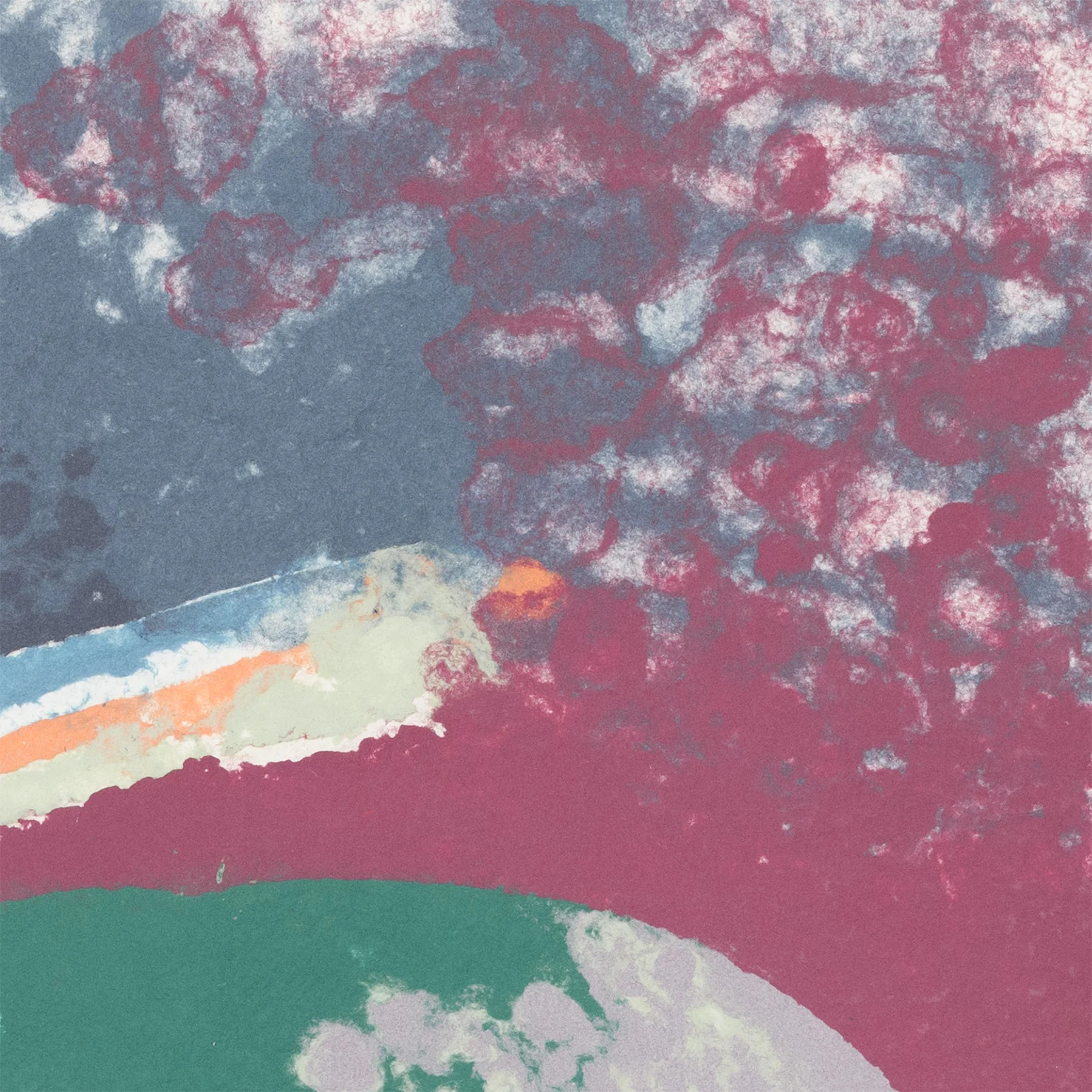 FRIEDEL DZUBAS "UNTITLED (COSMIC EGG)" MONOTYPE, 1982 - Image 10