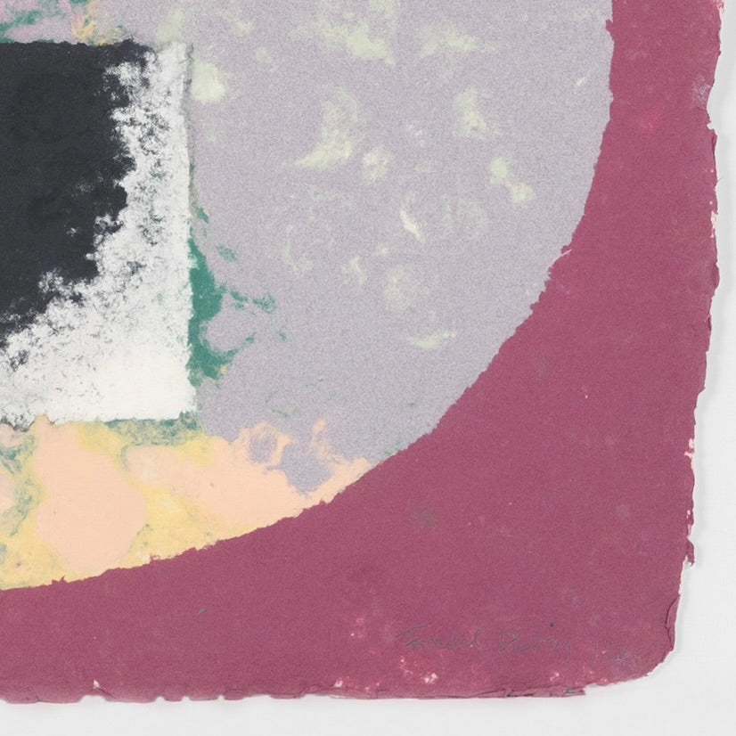 FRIEDEL DZUBAS "UNTITLED (COSMIC EGG)" MONOTYPE, 1982 - Image 4