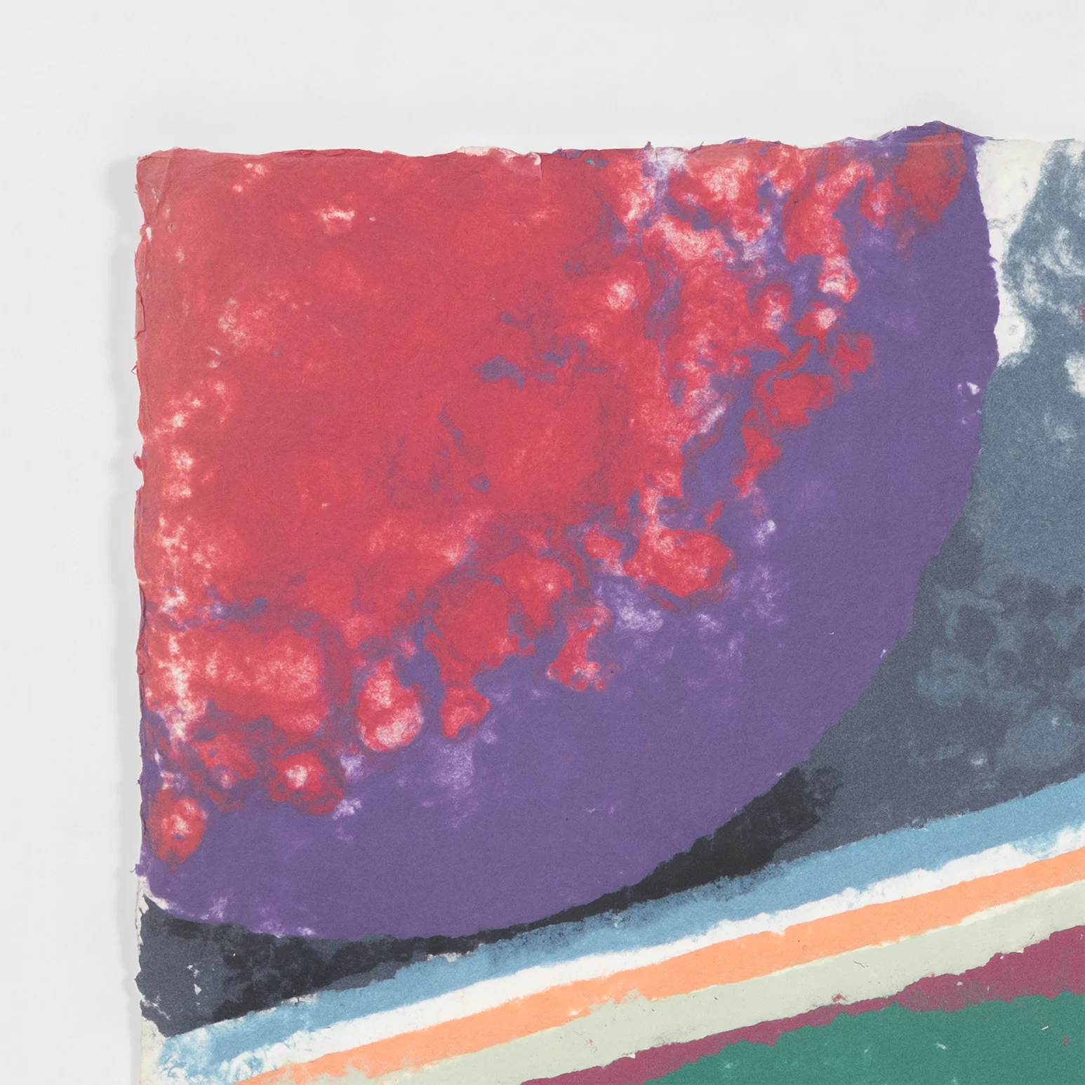 FRIEDEL DZUBAS "UNTITLED (COSMIC EGG)" MONOTYPE, 1982 - Image 6