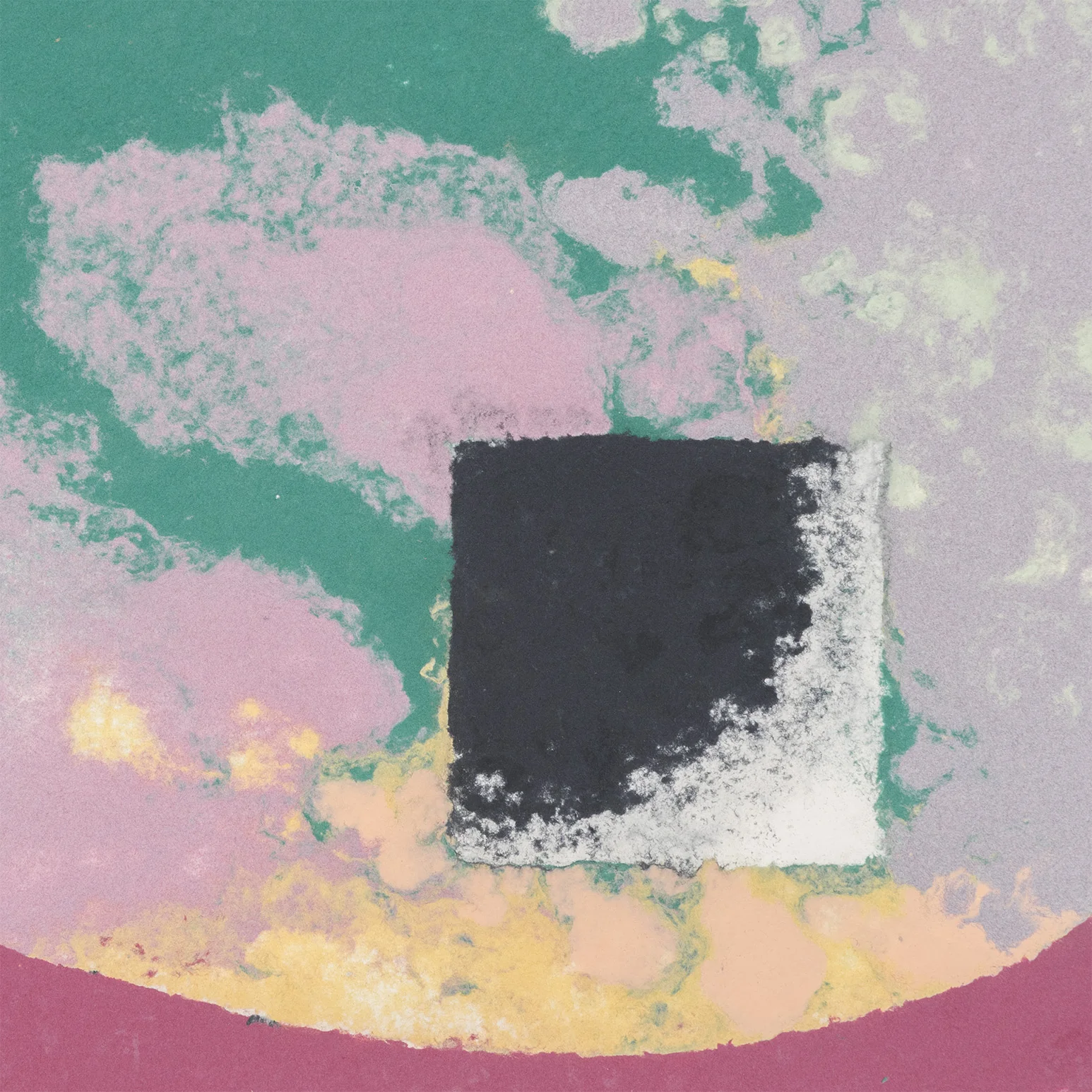 FRIEDEL DZUBAS "UNTITLED (COSMIC EGG)" MONOTYPE, 1982 - Image 7