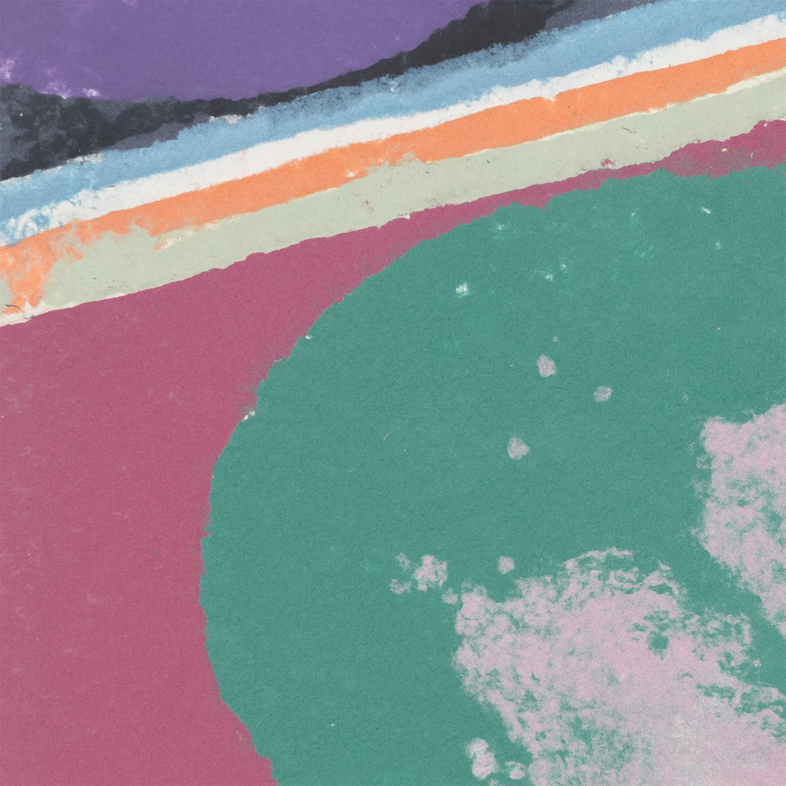 FRIEDEL DZUBAS "UNTITLED (COSMIC EGG)" MONOTYPE, 1982 - Image 8