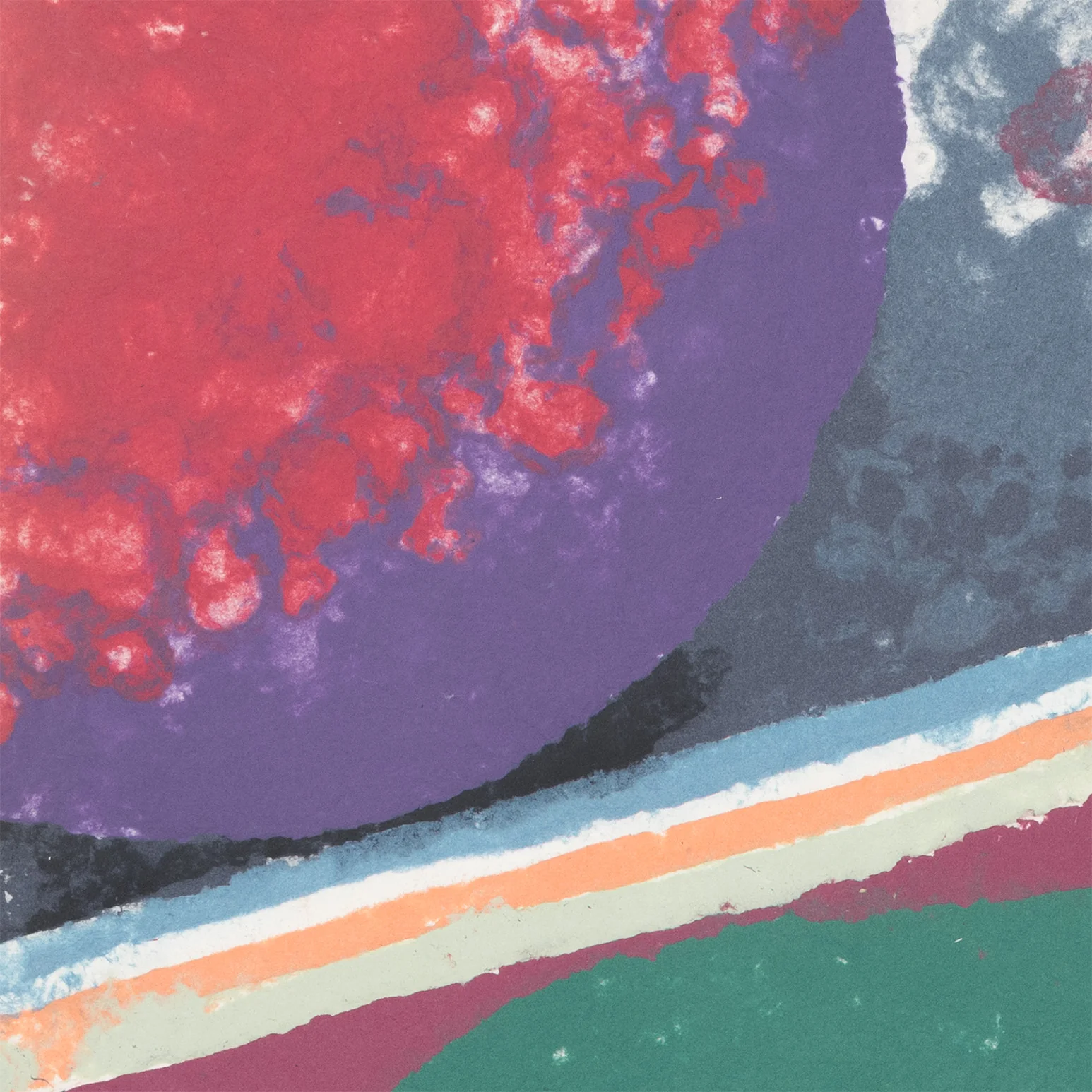 FRIEDEL DZUBAS "UNTITLED (COSMIC EGG)" MONOTYPE, 1982 - Image 9