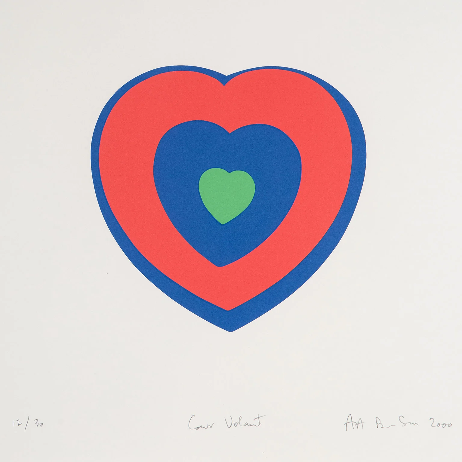 GENERAL IDEA “COEUR VOLANT” SCREENPRINT, 2000 - Image 4