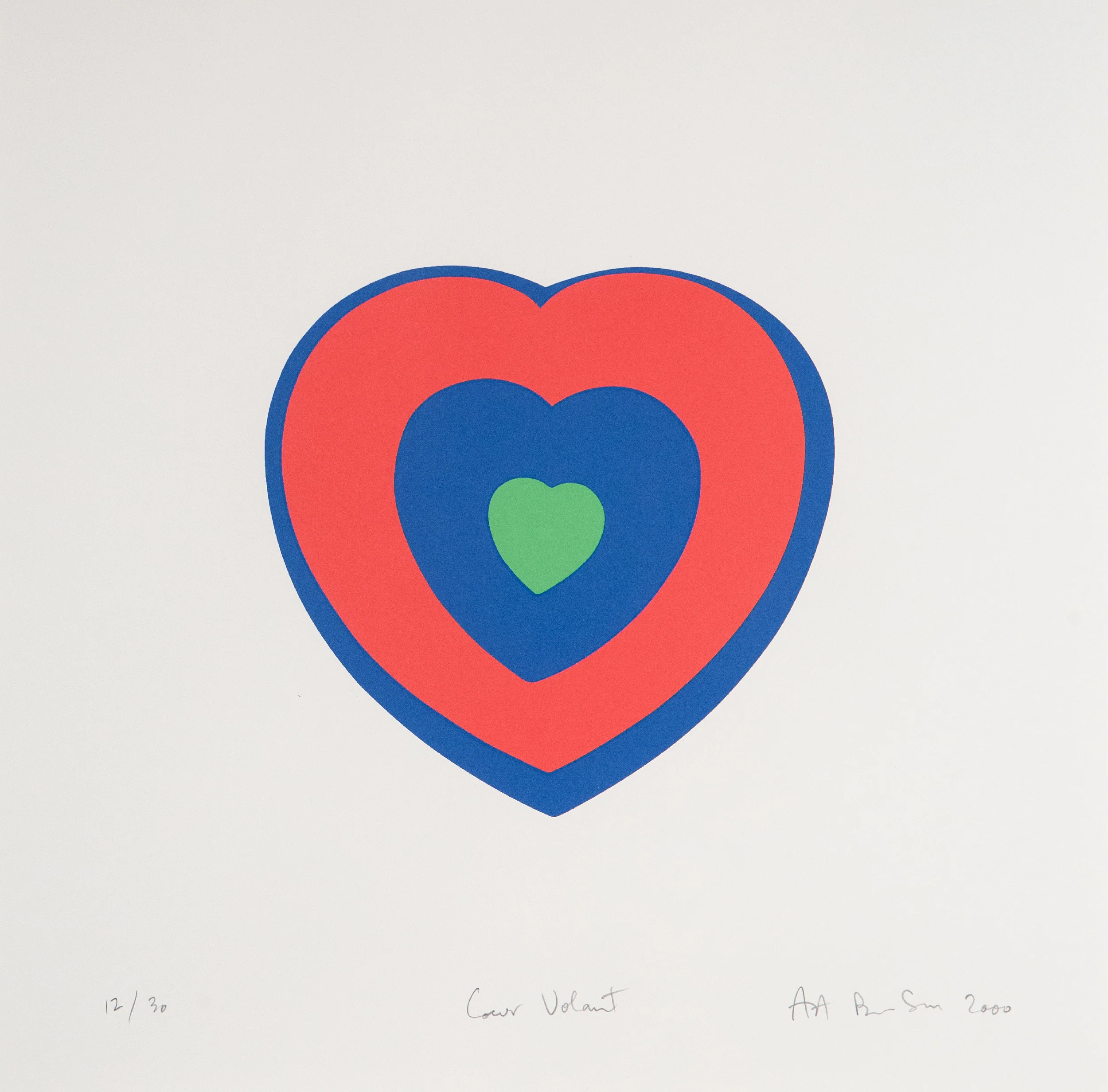 GENERAL IDEA “COEUR VOLANT” SCREENPRINT, 2000 - Image 9