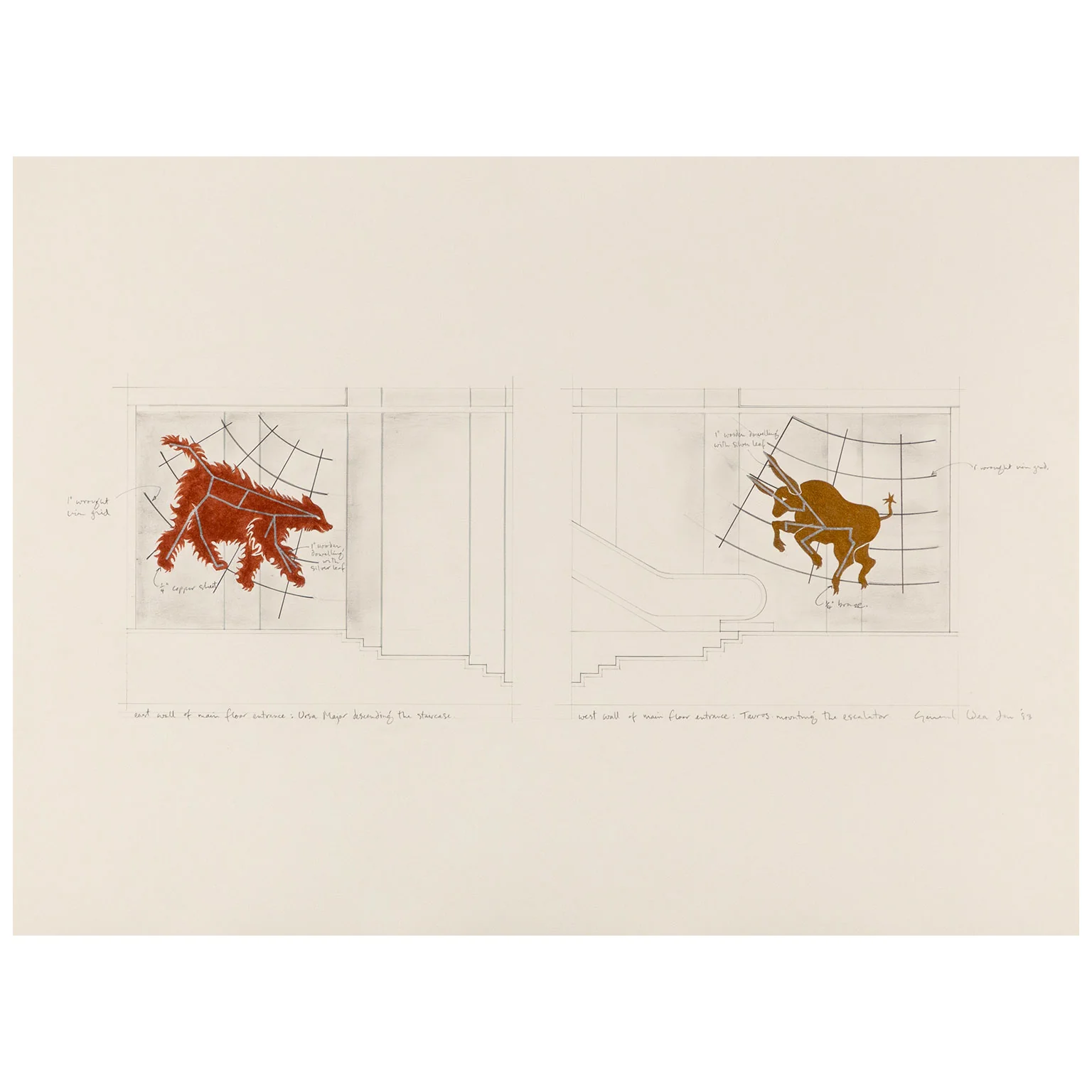 GENERAL IDEA "EAST WALL" DRAWING, 1983 - Image 12