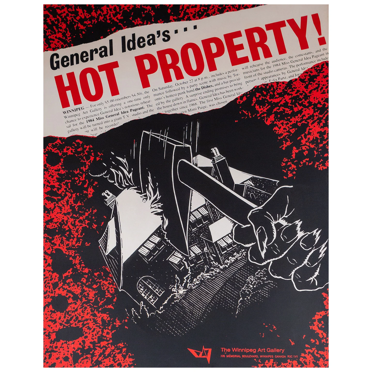 GENERAL IDEA, “HOT PROPERTY" SCREENPRINT, 1977 - Image 2