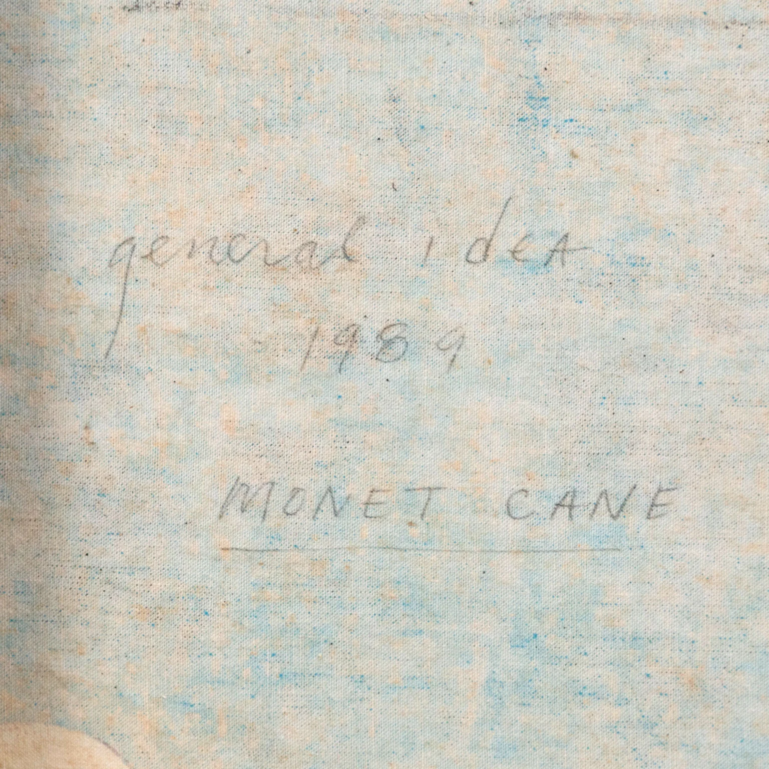 GENERAL IDEA “MONET CANE” PAINTING, 1989 - Image 4