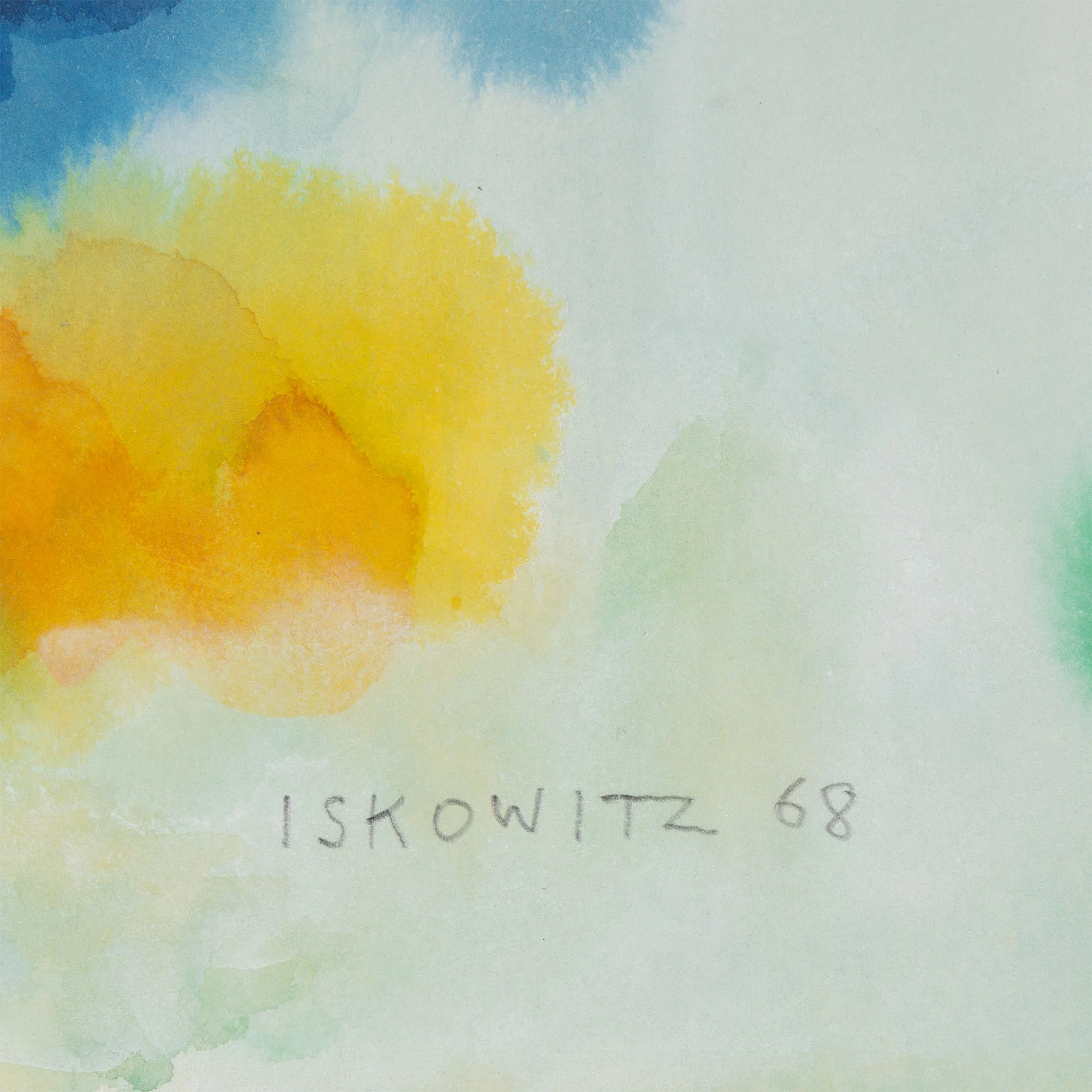 GERSHON ISKOWITZ "INDIGO" WATERCOLOR, 1968 - Image 4