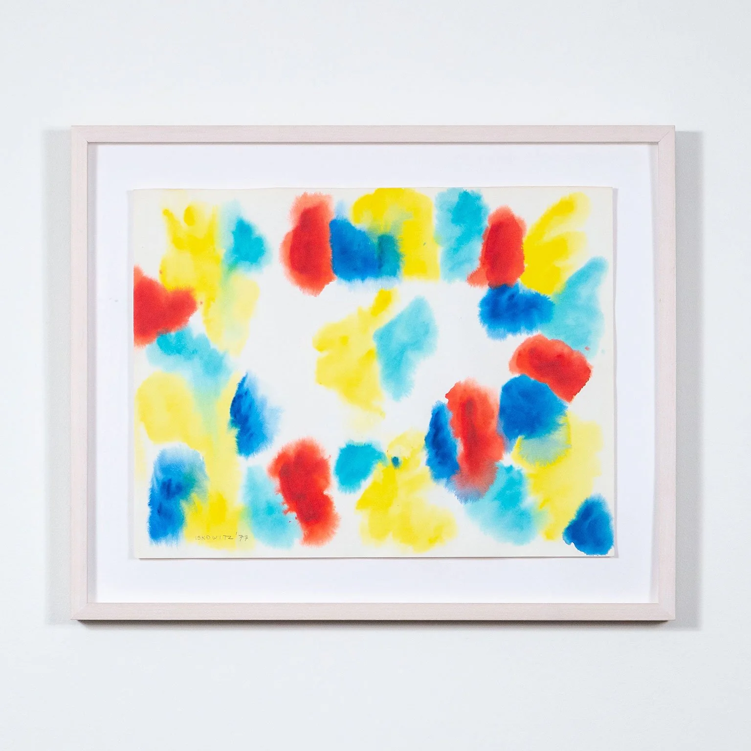 GERSHON ISKOWITZ "PRIMARY UNITY" WATERCOLOR, 1977 - Image 10