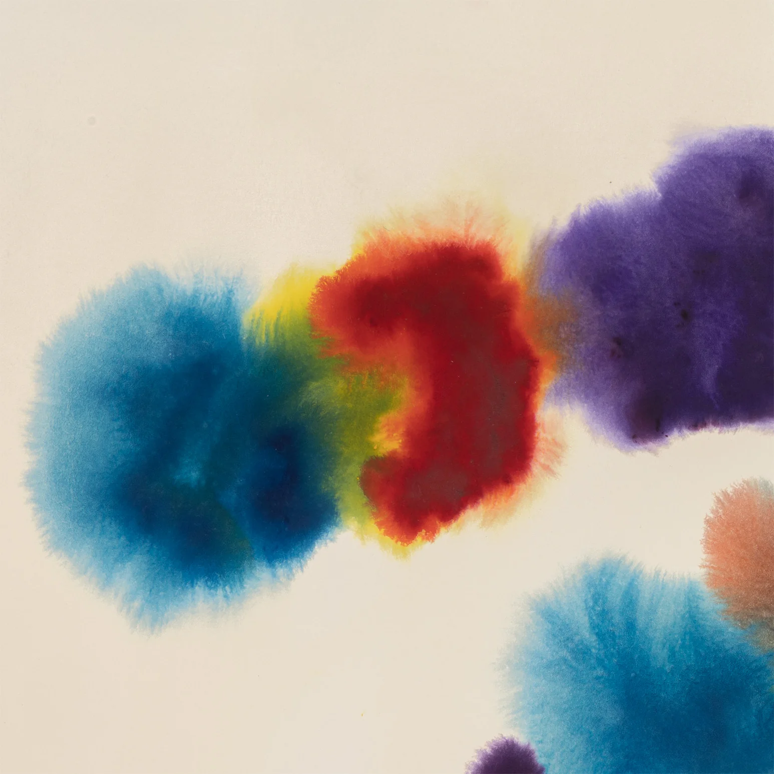GERSHON ISKOWITZ "RED-BLUE" WATERCOLOR, 1978 - Image 10