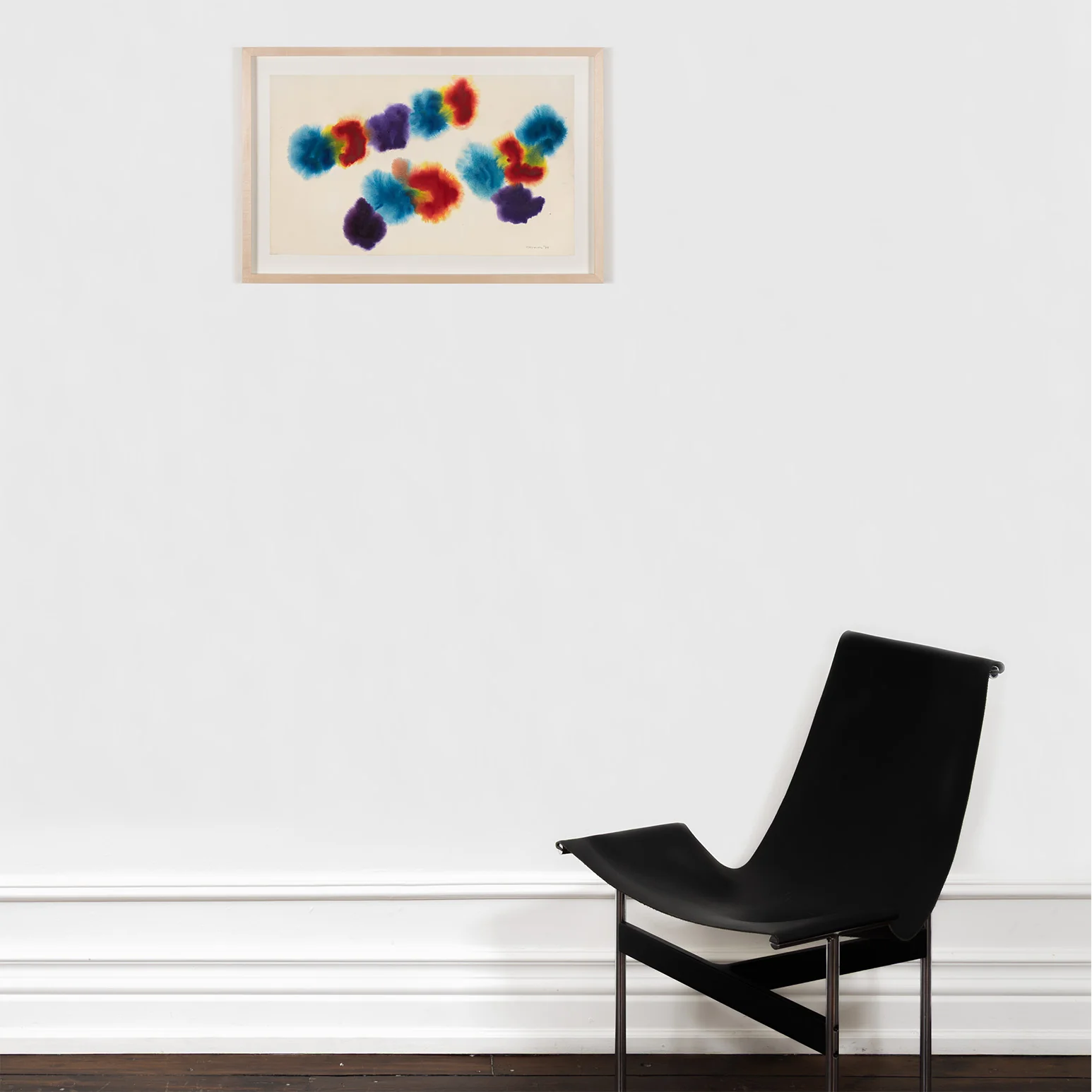 GERSHON ISKOWITZ "RED-BLUE" WATERCOLOR, 1978 - Image 11