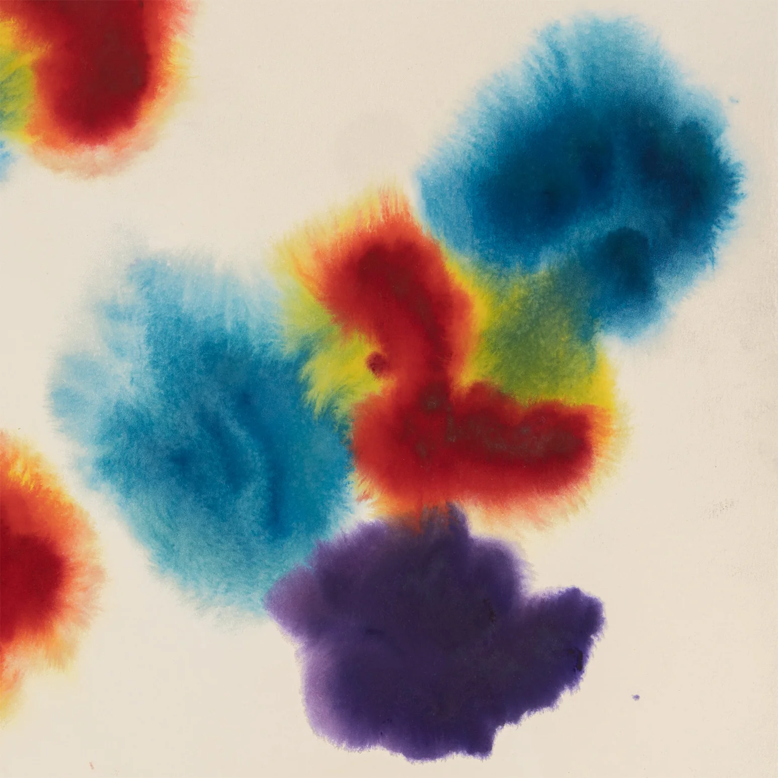 GERSHON ISKOWITZ "RED-BLUE" WATERCOLOR, 1978 - Image 8