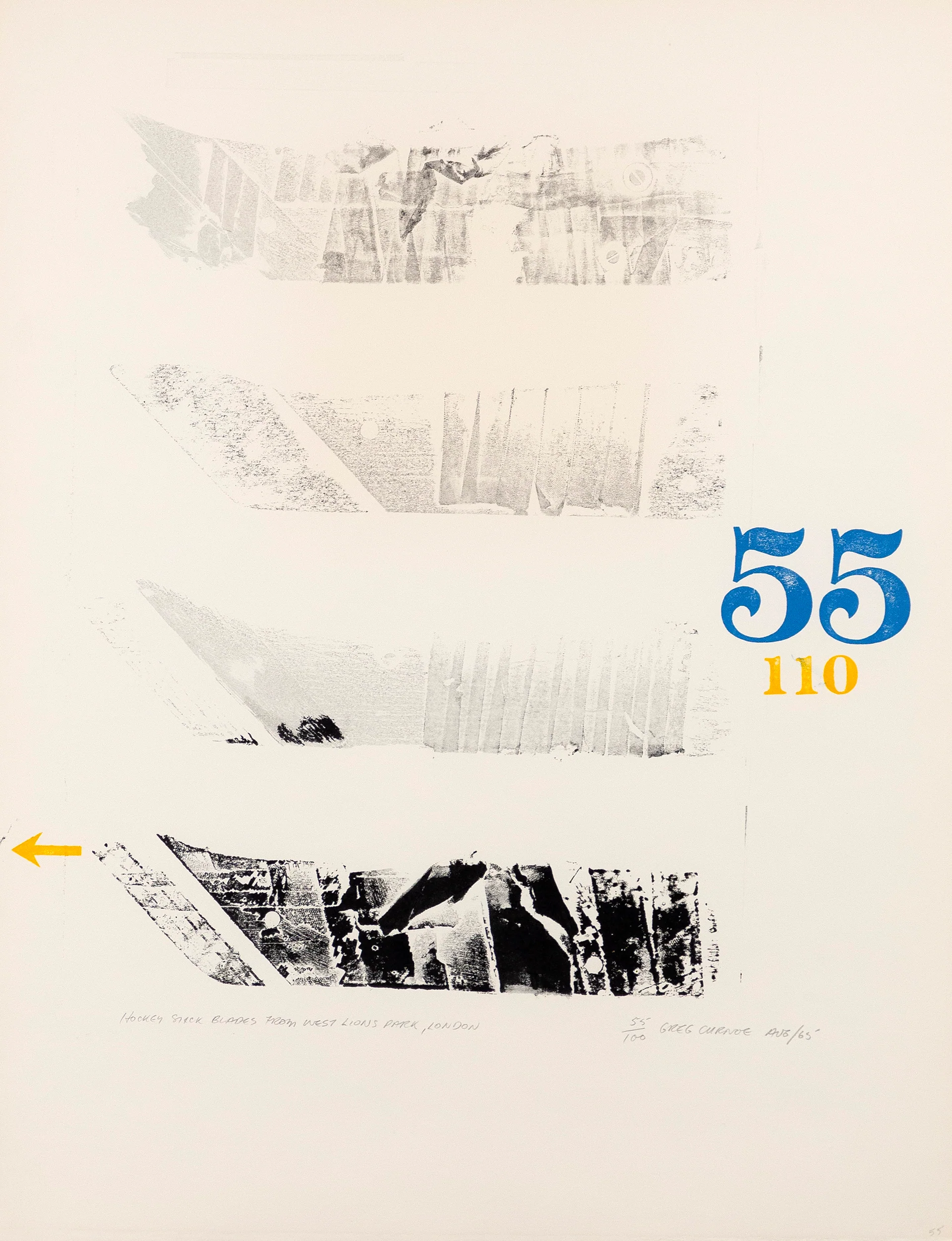 GREG CURNOE "HOCKEY STICK BLADES" 1965 - Image 12