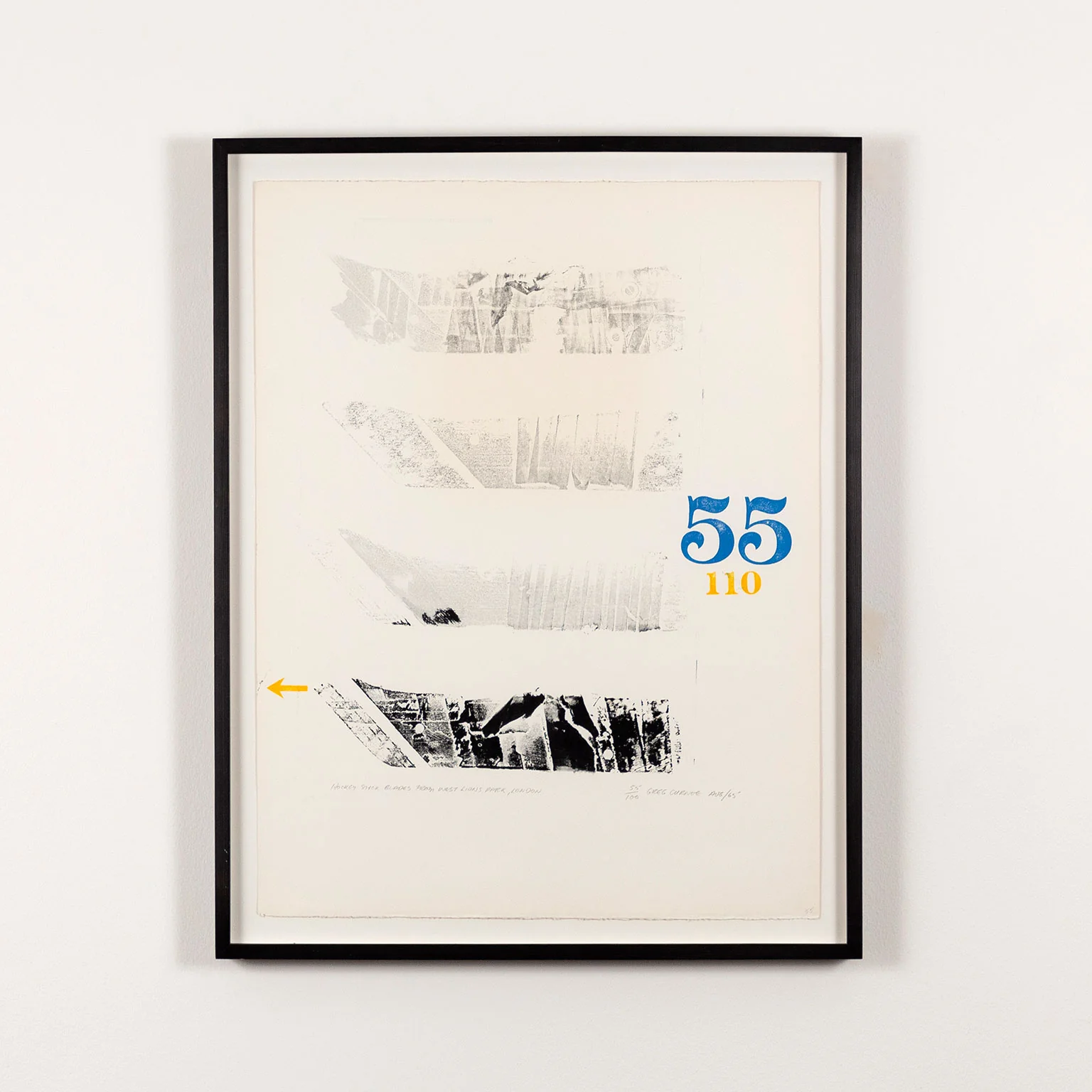 GREG CURNOE "HOCKEY STICK BLADES" 1965 - Image 2