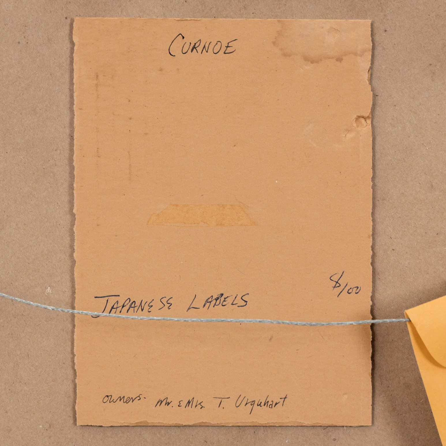GREG CURNOE "JAPANESE LABELS" COLLAGE, 1964 - Image 4