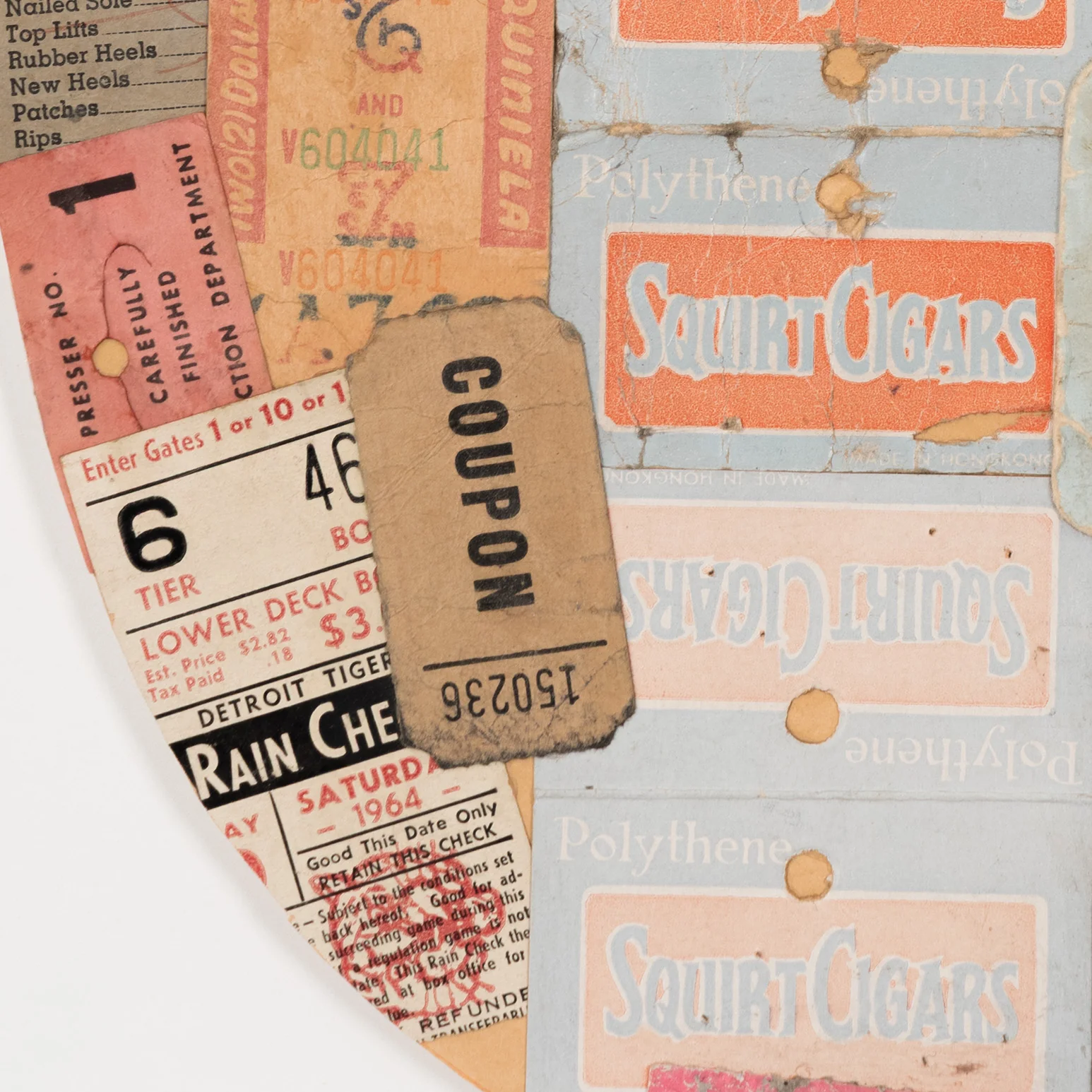 GREG CURNOE "JAPANESE LABELS" COLLAGE, 1964 - Image 8