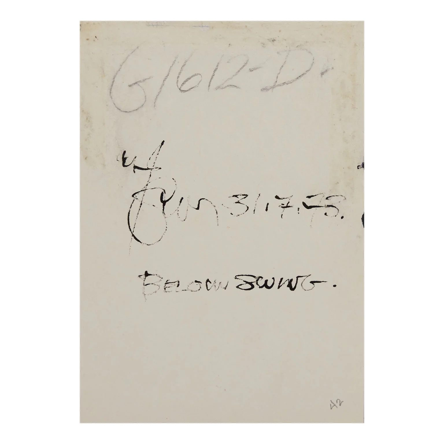 HAROLD TOWN "BELOW SWING" MIXED MEDIA, 1973 - Image 3