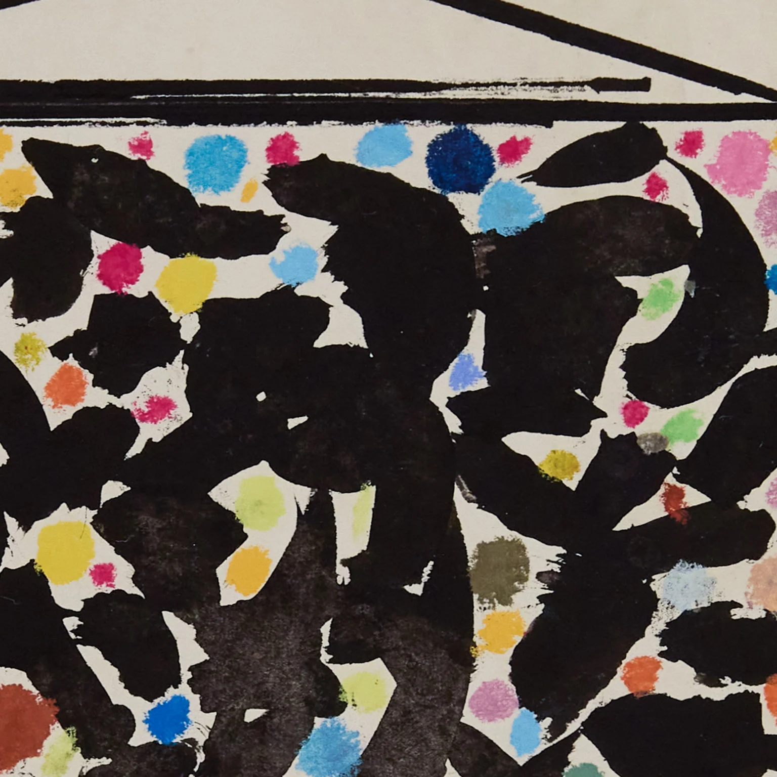 HAROLD TOWN "BELOW SWING" MIXED MEDIA, 1973 - Image 5