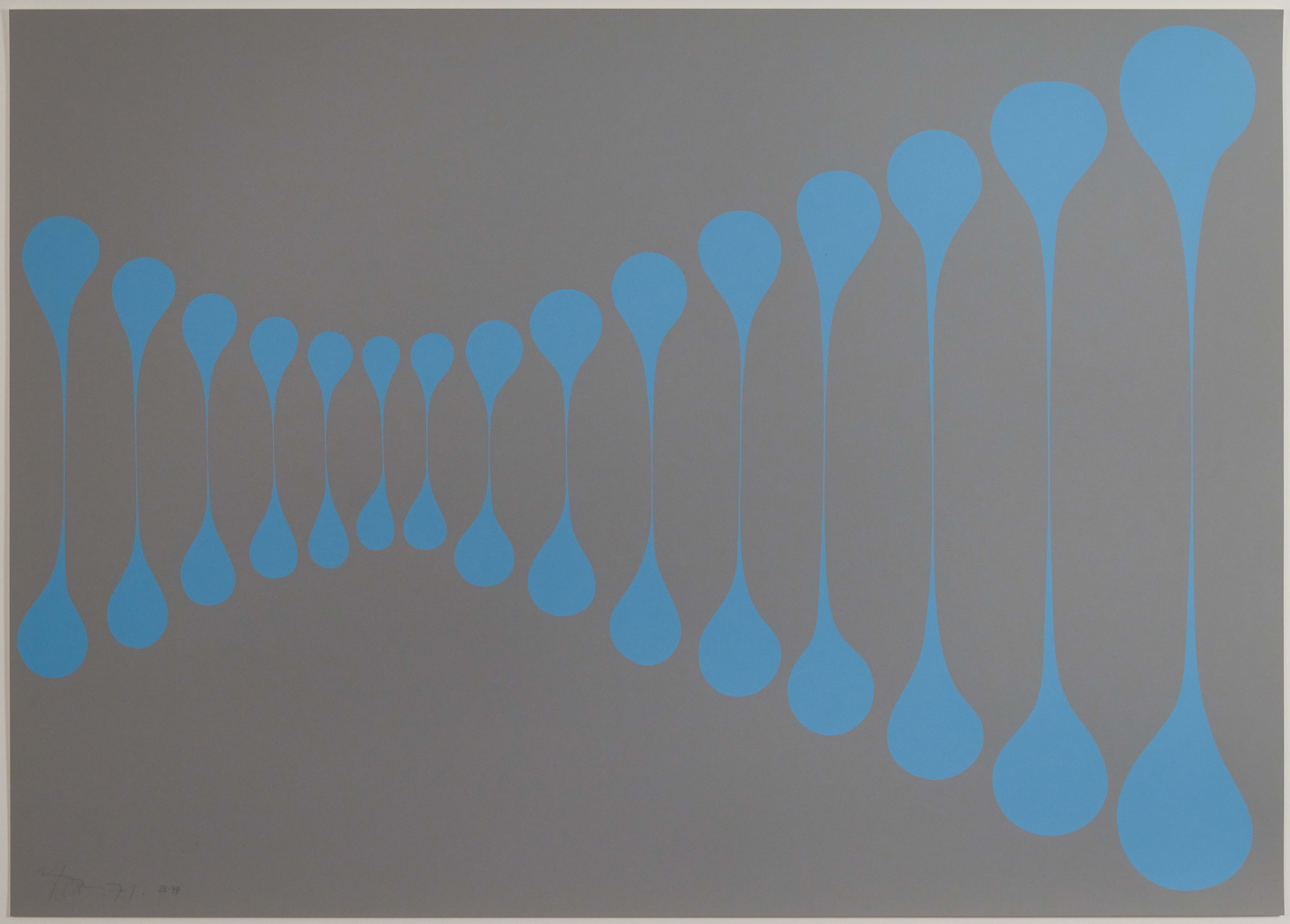 HAROLD TOWN "BLUE GREY STRETCH" LITHO, 1971 - Image 9