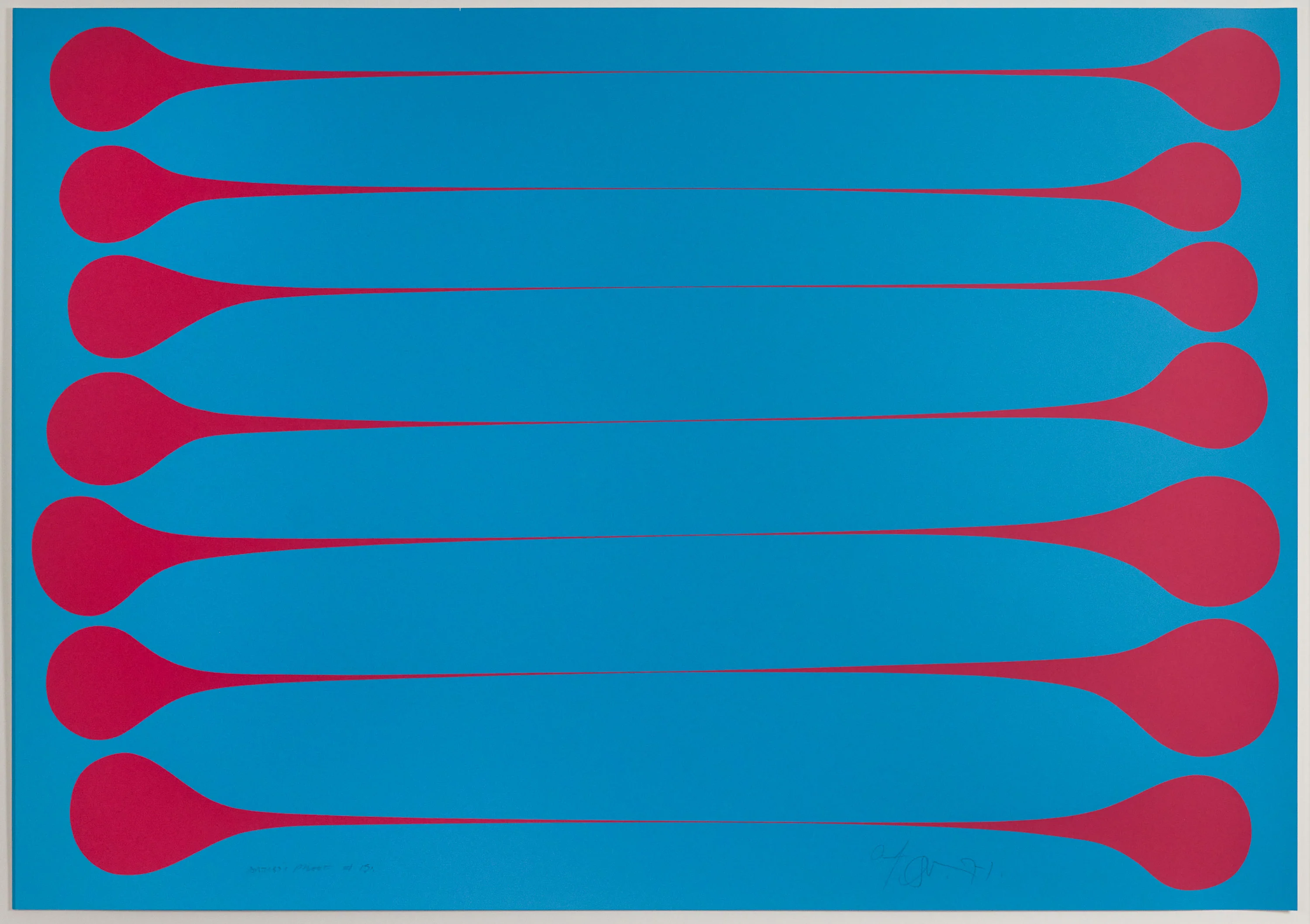 HAROLD TOWN "BLUE RASPBERRY STRETCH" LITHO 1971 - Image 11