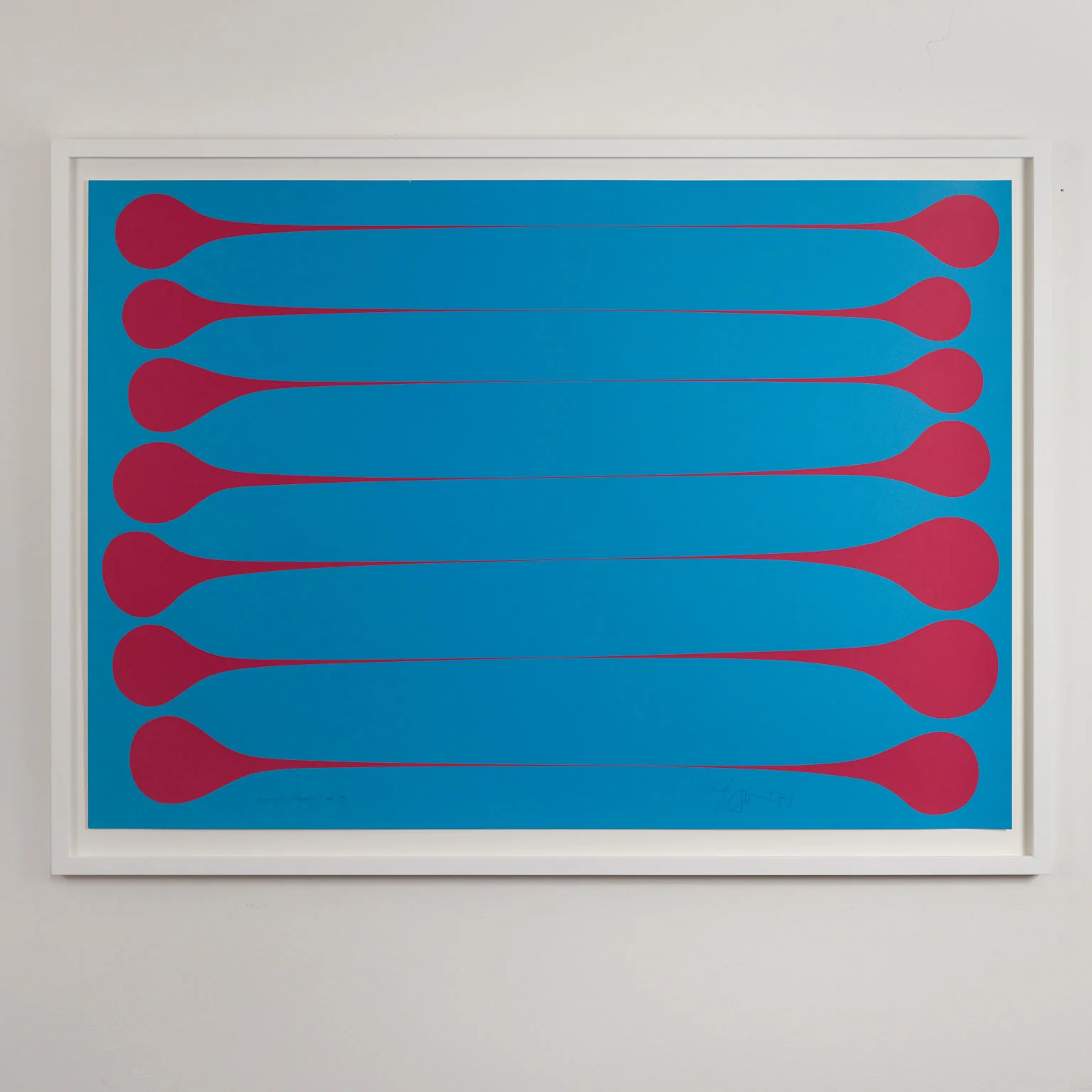 HAROLD TOWN "BLUE RASPBERRY STRETCH" LITHO 1971 - Image 3