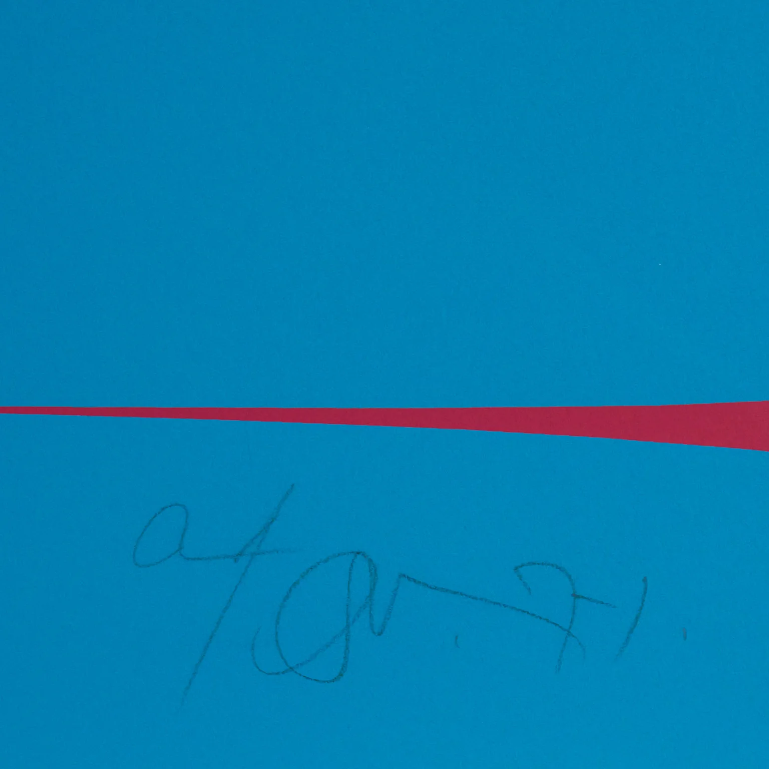 HAROLD TOWN "BLUE RASPBERRY STRETCH" LITHO 1971 - Image 4