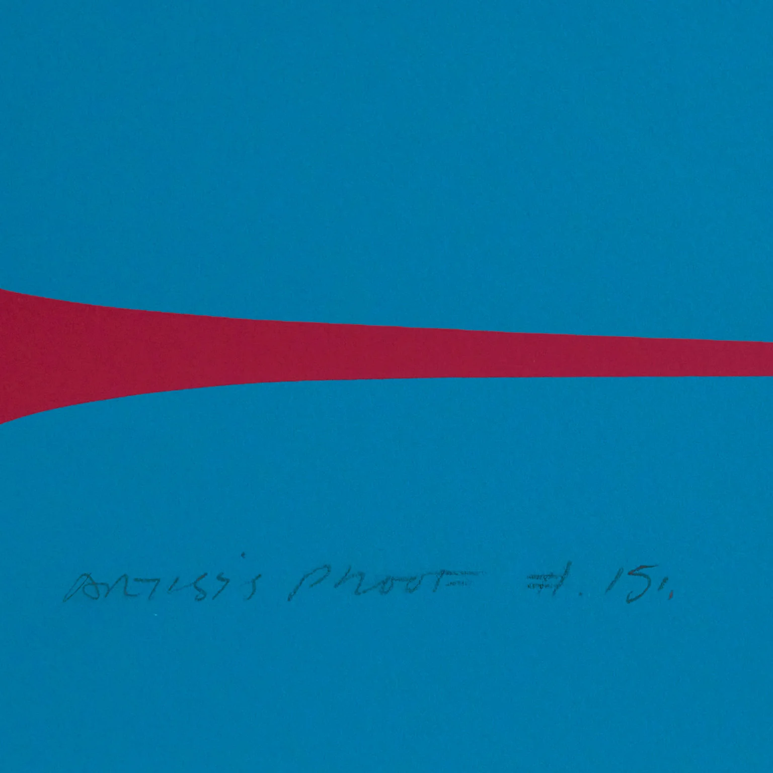HAROLD TOWN "BLUE RASPBERRY STRETCH" LITHO 1971 - Image 8