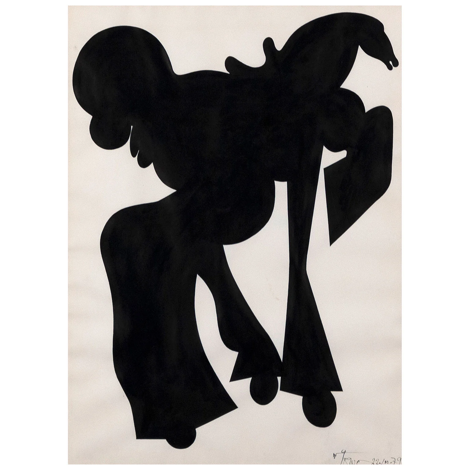HAROLD TOWN "TOY HORSE FRIESIAN" 1979 - Image 3