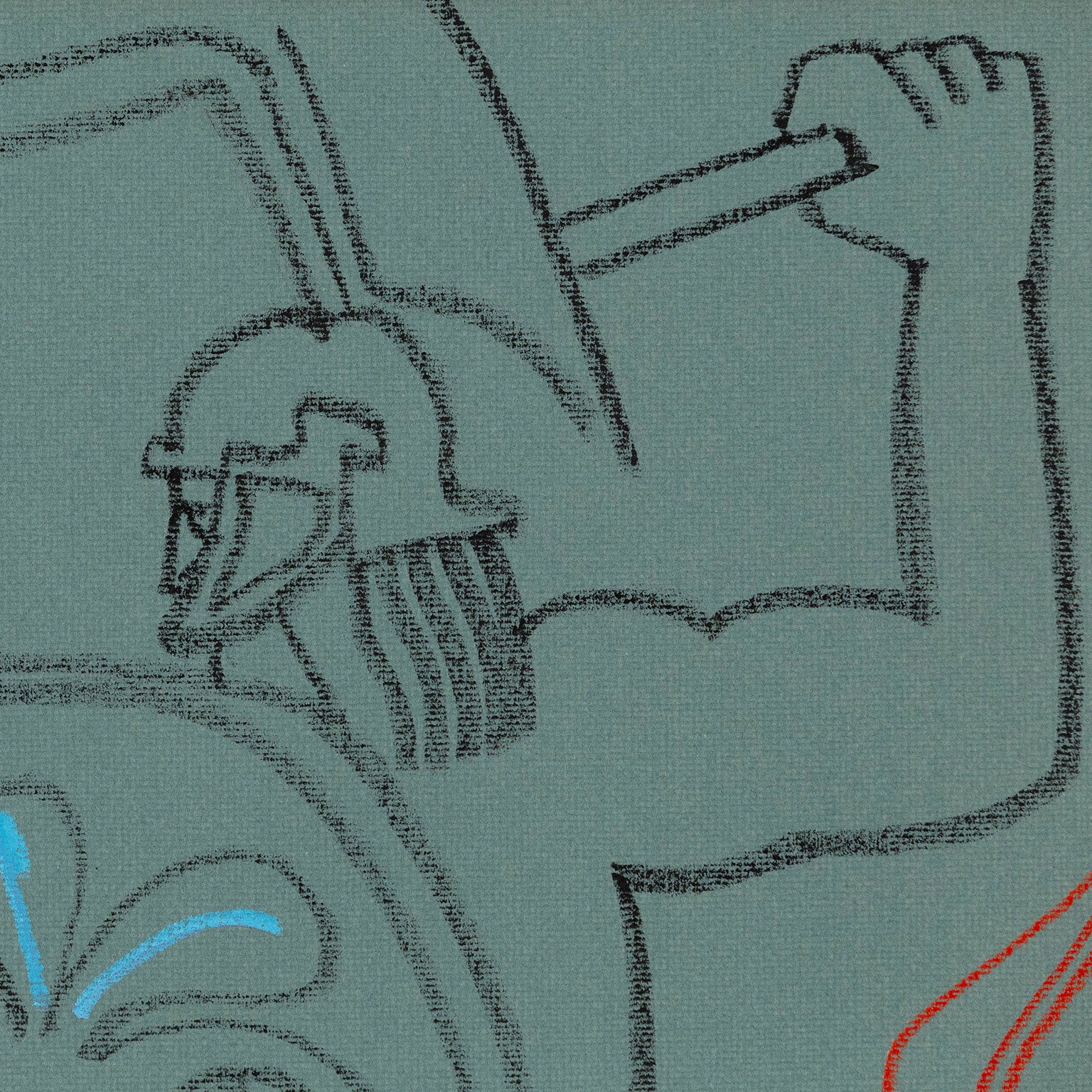 HAROLD TOWN "CADMUS SLAYING A DRAGON" MIXED MEDIA DRAWING, 1976 - Image 8