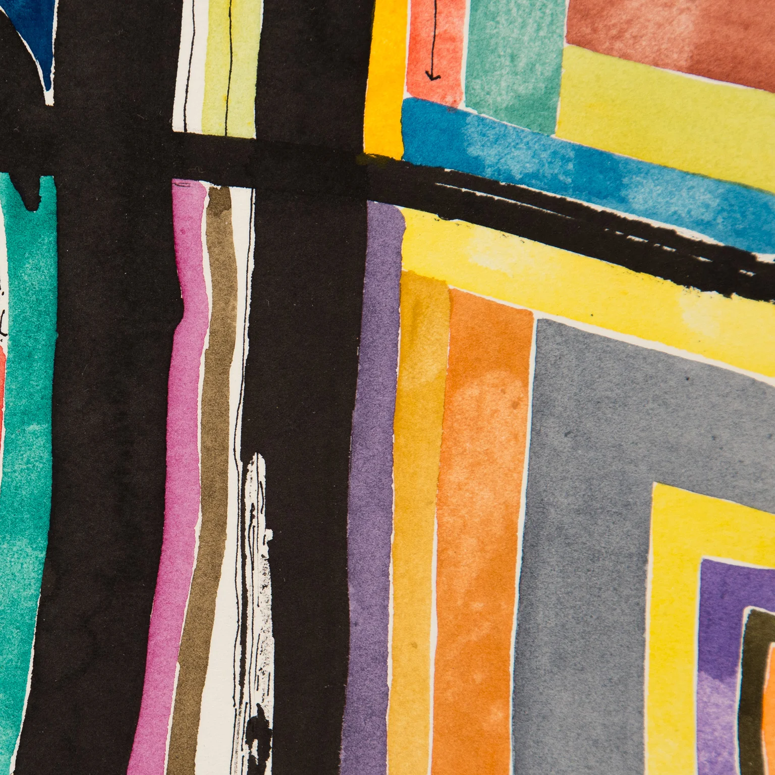 HAROLD TOWN "CHOICE BETWEEN TENTS" MIXED MEDIA, 1986 - Image 6