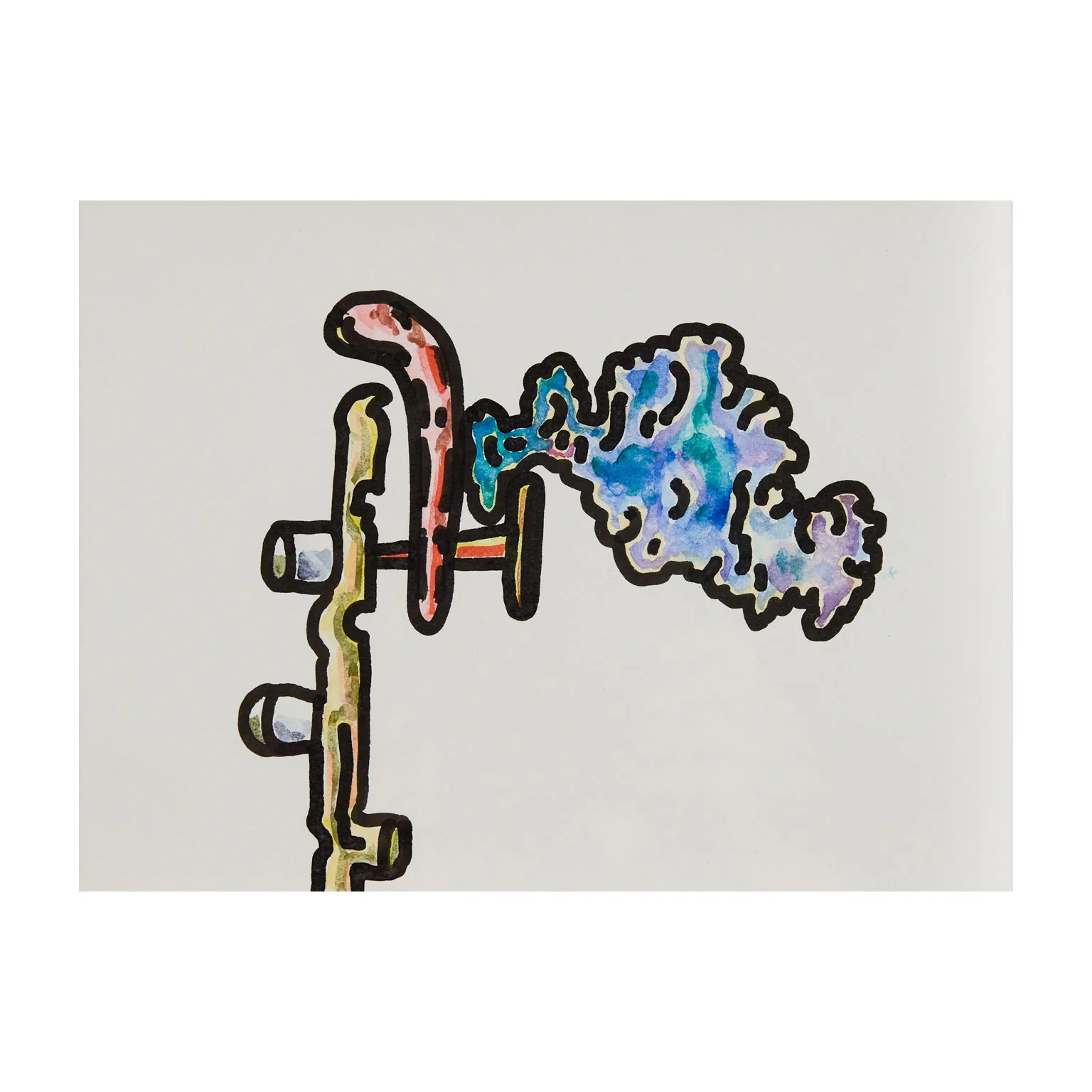 HAROLD TOWN "CLOUD FACTORY" MIXED MEDIA, c. 1984 - Image 3