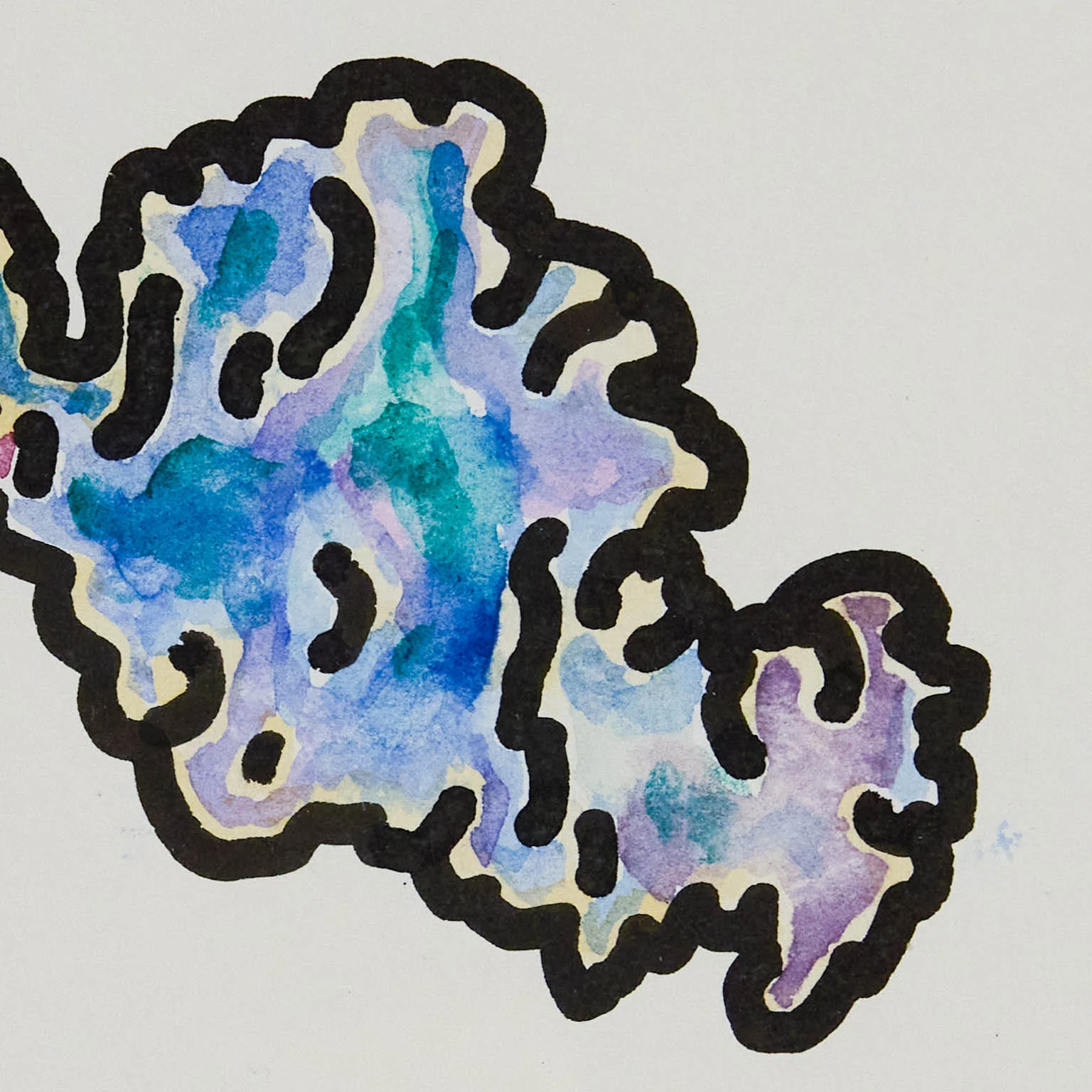 HAROLD TOWN "CLOUD FACTORY" MIXED MEDIA, c. 1984 - Image 4