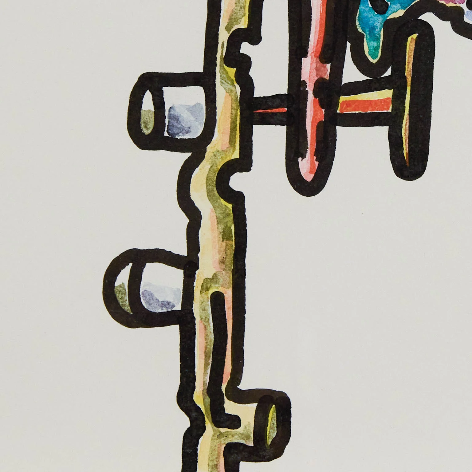 HAROLD TOWN "CLOUD FACTORY" MIXED MEDIA, c. 1984 - Image 6