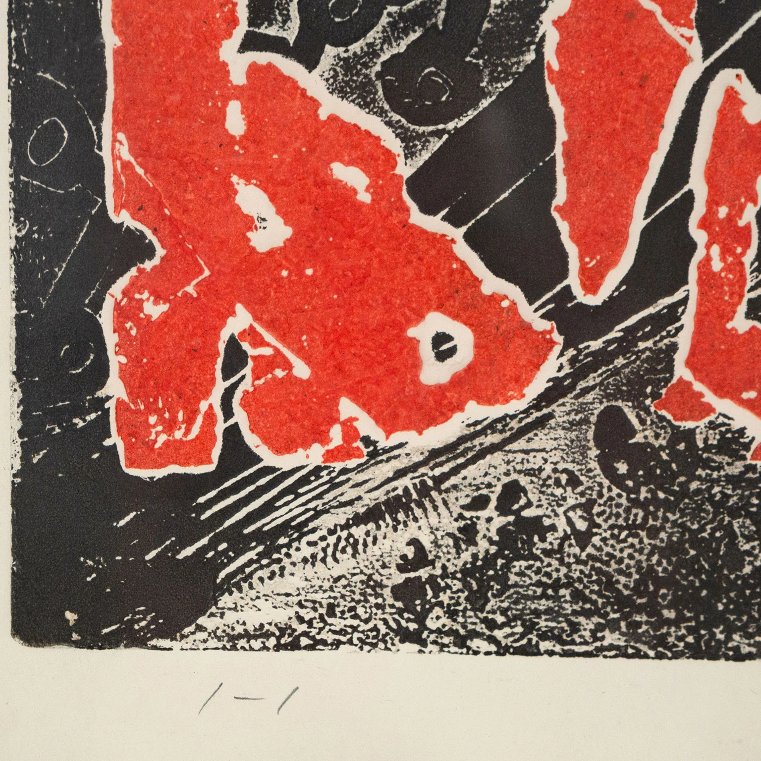 HAROLD TOWN "DAY OF THE DRAGON" MONOTYPE, 1965 - Image 5