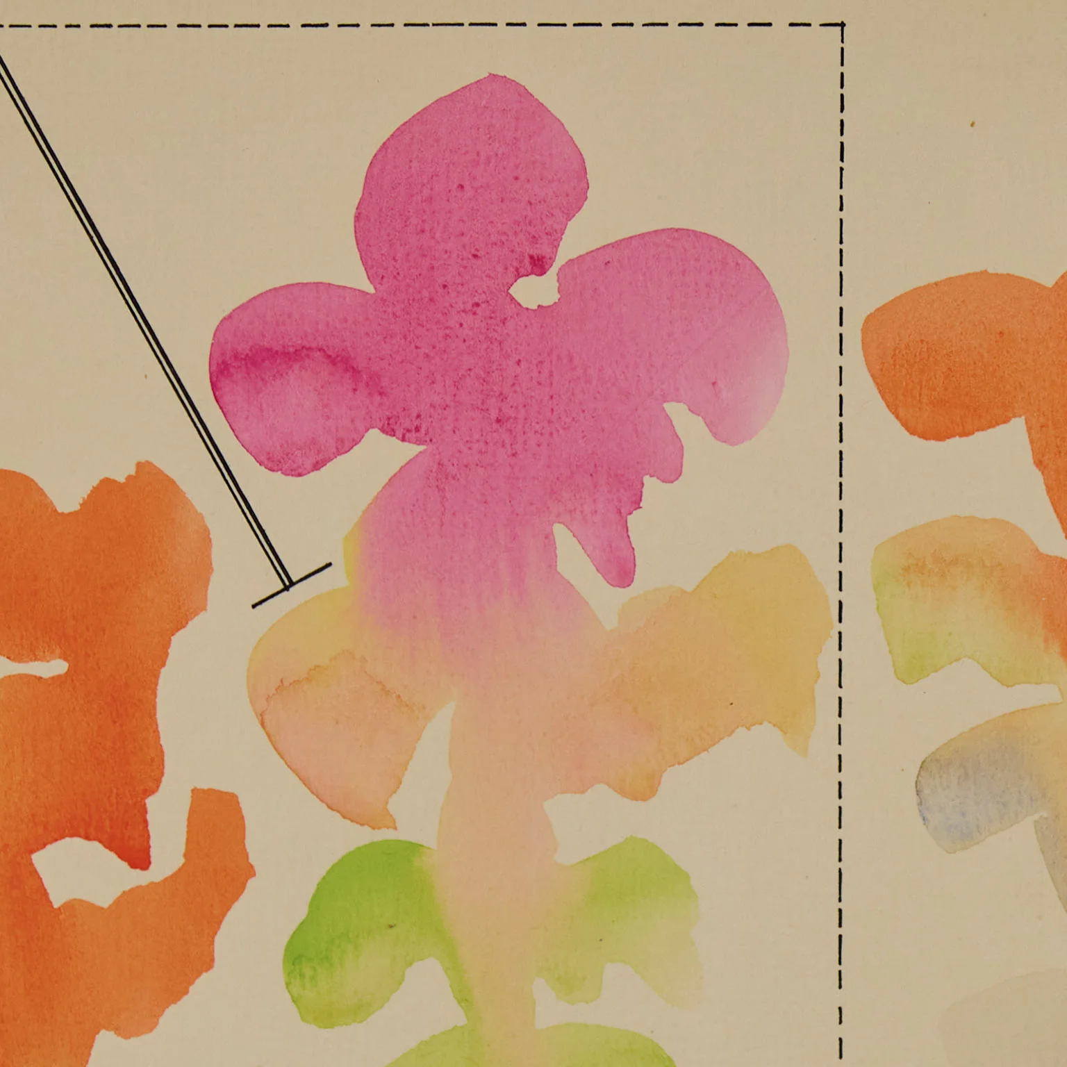 HAROLD TOWN "FOUR CLOUD" WATERCOLOR, 1973 - Image 6